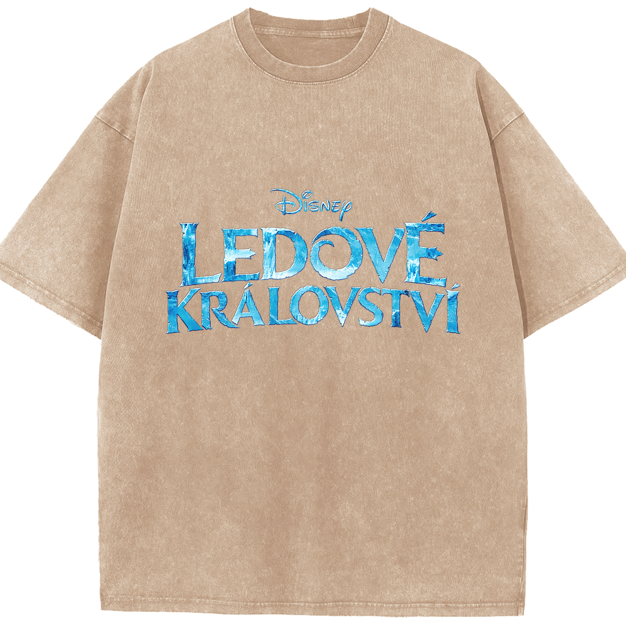 （画像用） アナと雪の女王 アンナ エルサ Frozen Anna Elsa 綿100% ヴィンテージ風 半袖Tシャツ（フロントプリント）