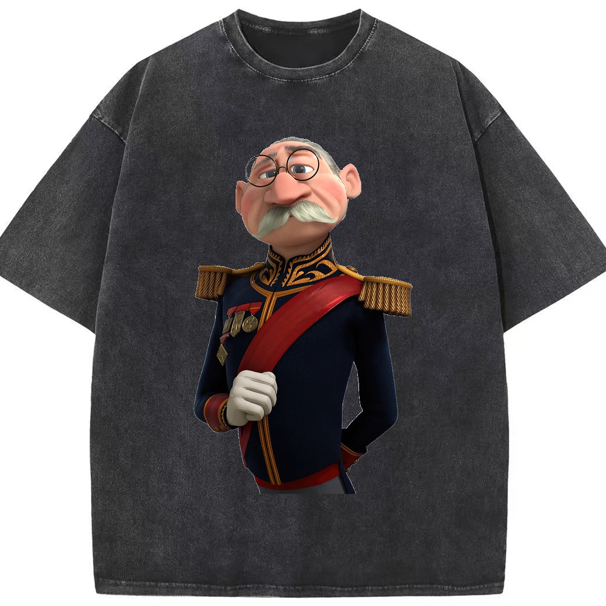 （画像用） アナと雪の女王 アンナ エルサ Frozen Anna Elsa 綿100% ヴィンテージ風 半袖Tシャツ（フロントプリント）