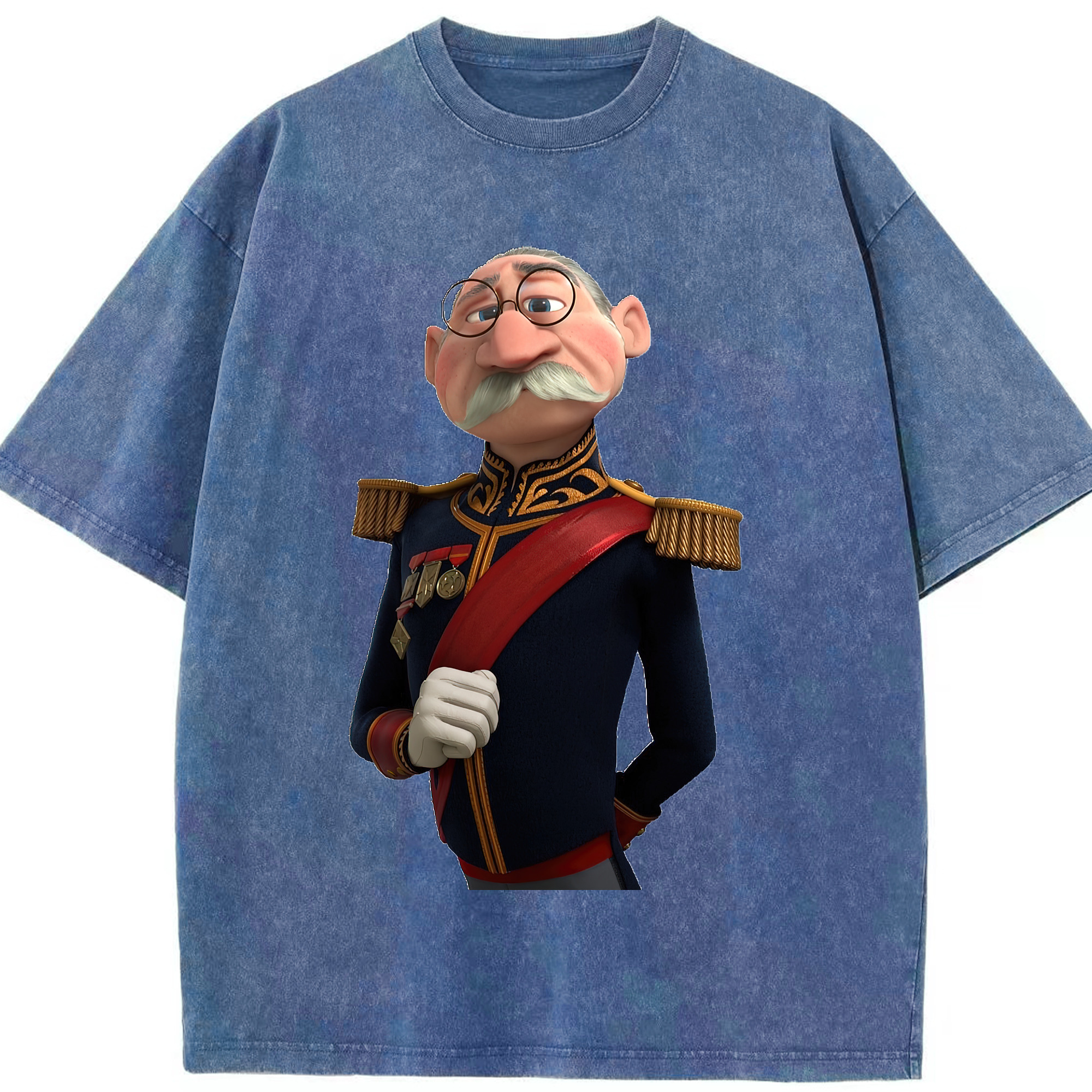 （画像用） アナと雪の女王 アンナ エルサ Frozen Anna Elsa 綿100% ヴィンテージ風 半袖Tシャツ（フロントプリント）