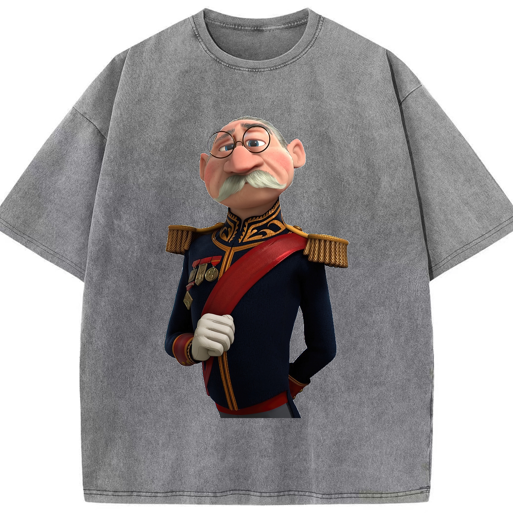 （画像用） アナと雪の女王 アンナ エルサ Frozen Anna Elsa 綿100% ヴィンテージ風 半袖Tシャツ（フロントプリント）