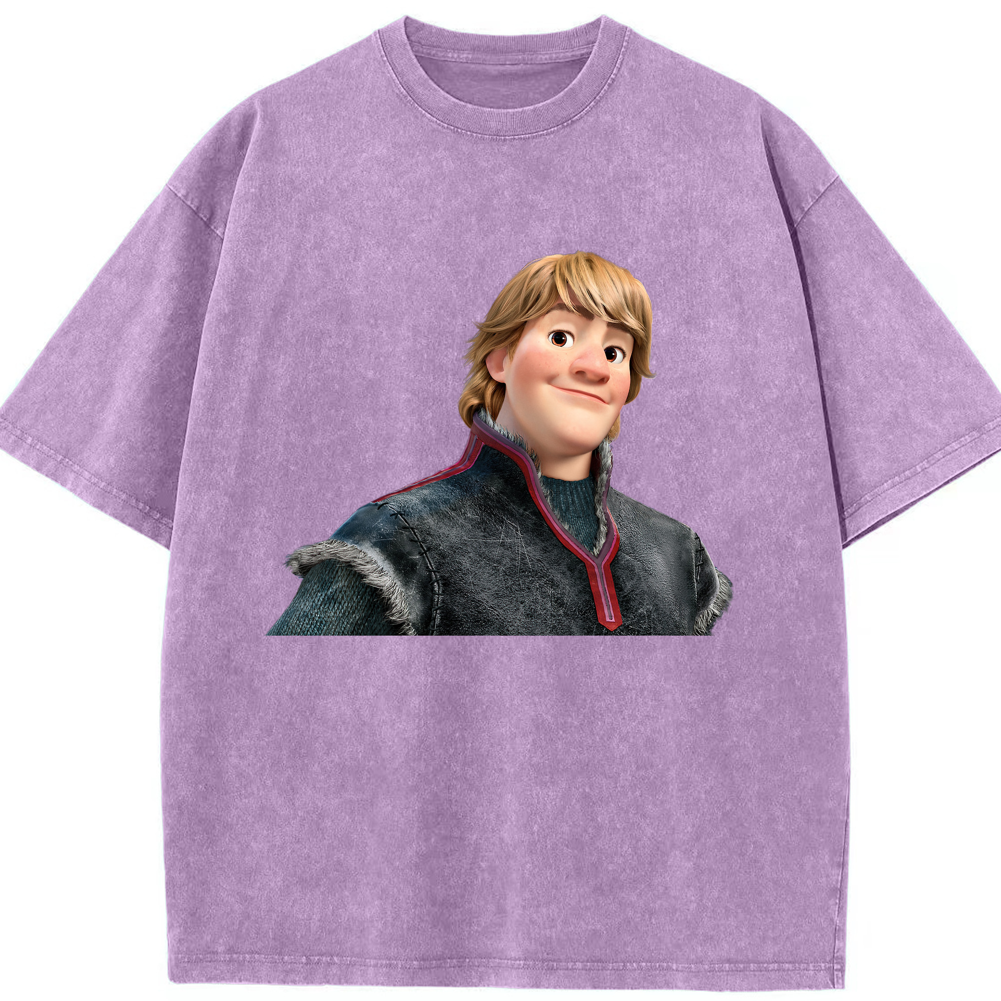 （画像用） アナと雪の女王 アンナ エルサ Frozen Anna Elsa 綿100% ヴィンテージ風 半袖Tシャツ（フロントプリント）