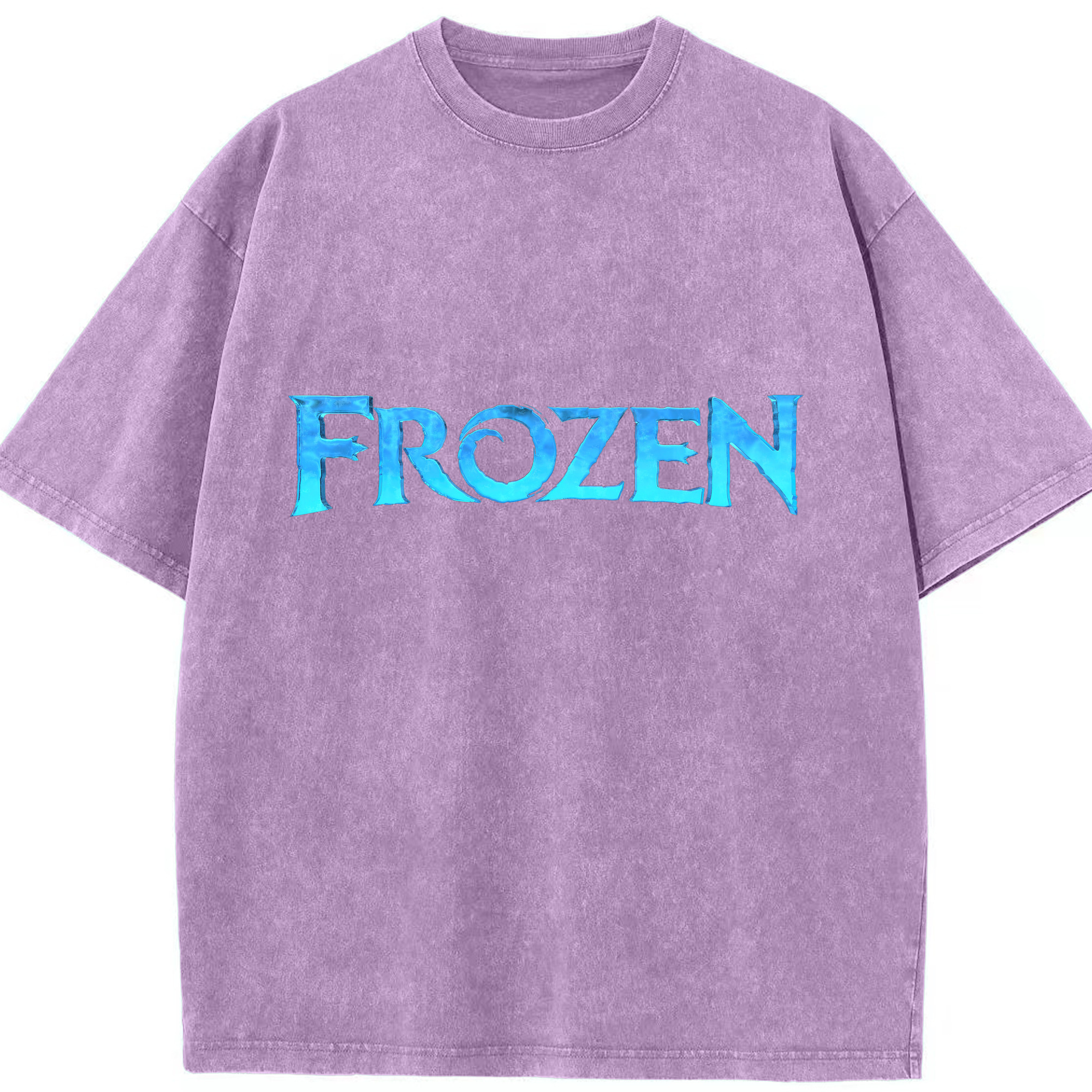 （画像用） アナと雪の女王 アンナ エルサ Frozen Anna Elsa 綿100% ヴィンテージ風 半袖Tシャツ（フロントプリント）