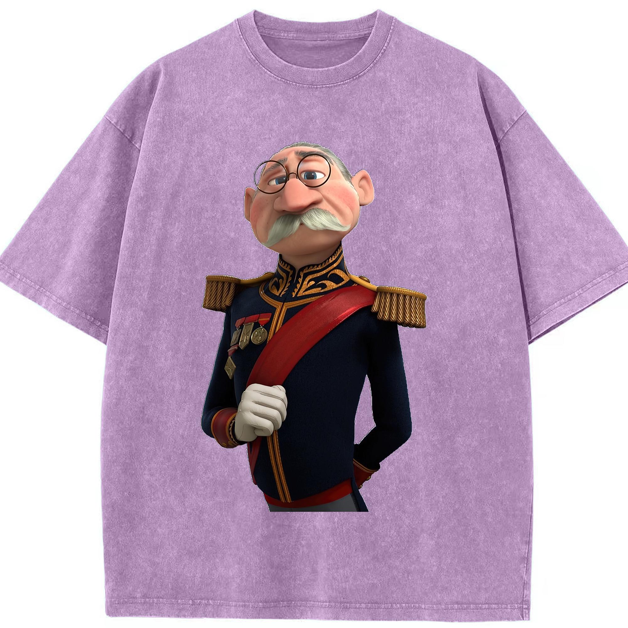 （画像用） アナと雪の女王 アンナ エルサ Frozen Anna Elsa 綿100% ヴィンテージ風 半袖Tシャツ（フロントプリント）