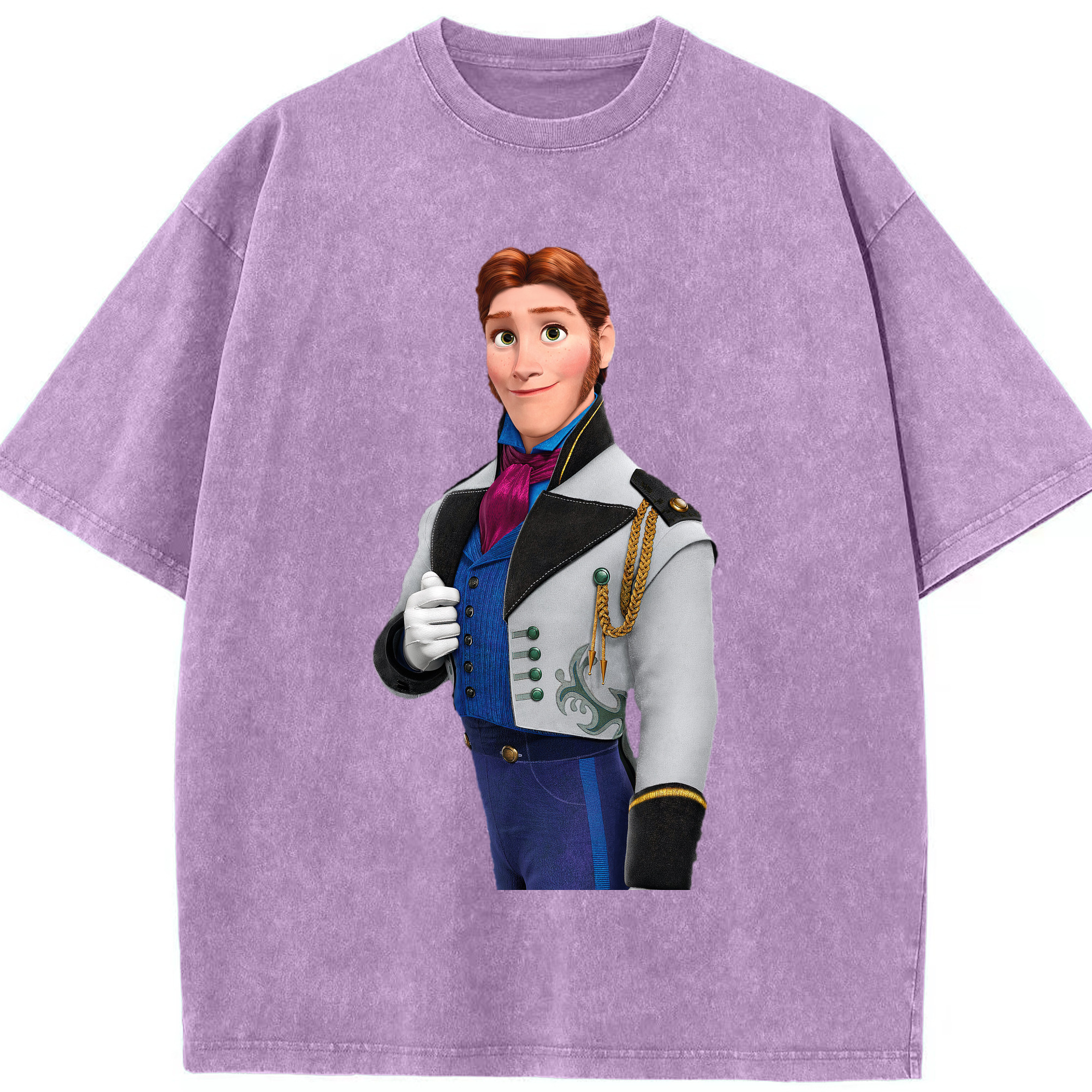 （画像用） アナと雪の女王 アンナ エルサ Frozen Anna Elsa 綿100% ヴィンテージ風 半袖Tシャツ（フロントプリント）
