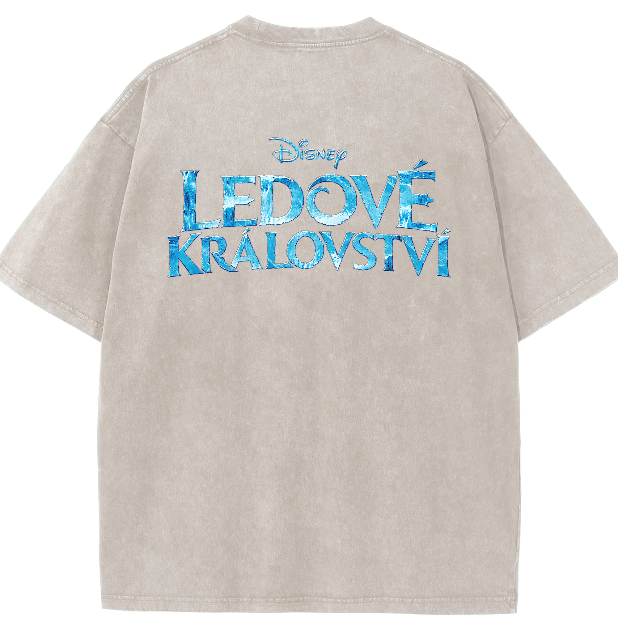 （画像用） アナと雪の女王 アンナ エルサ Frozen Anna Elsa 綿100% ヴィンテージ風 半袖Tシャツ（背面プリント）