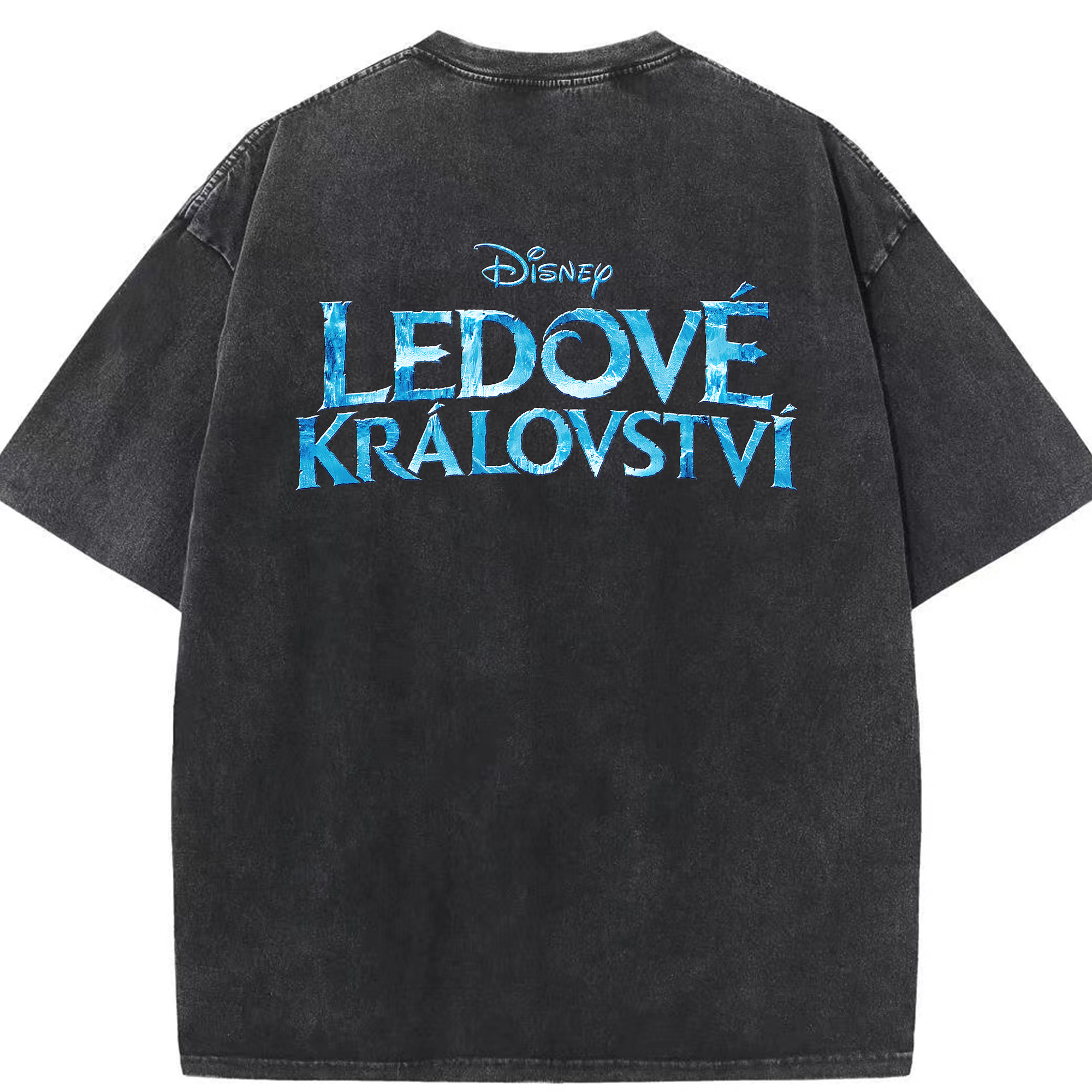 （画像用） アナと雪の女王 アンナ エルサ Frozen Anna Elsa 綿100% ヴィンテージ風 半袖Tシャツ（背面プリント）