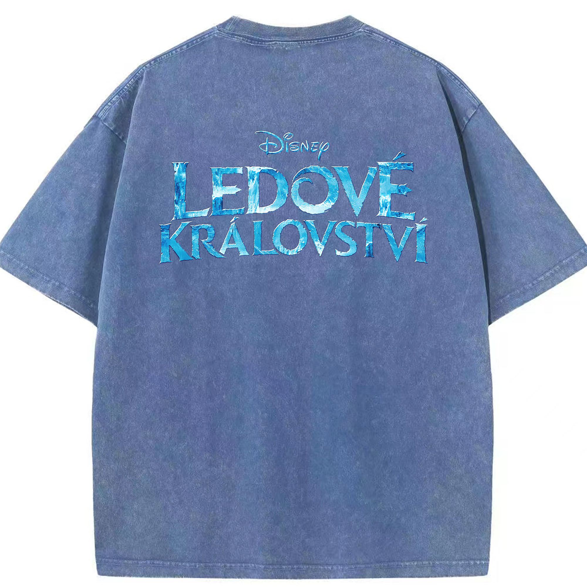 （画像用） アナと雪の女王 アンナ エルサ Frozen Anna Elsa 綿100% ヴィンテージ風 半袖Tシャツ（背面プリント）