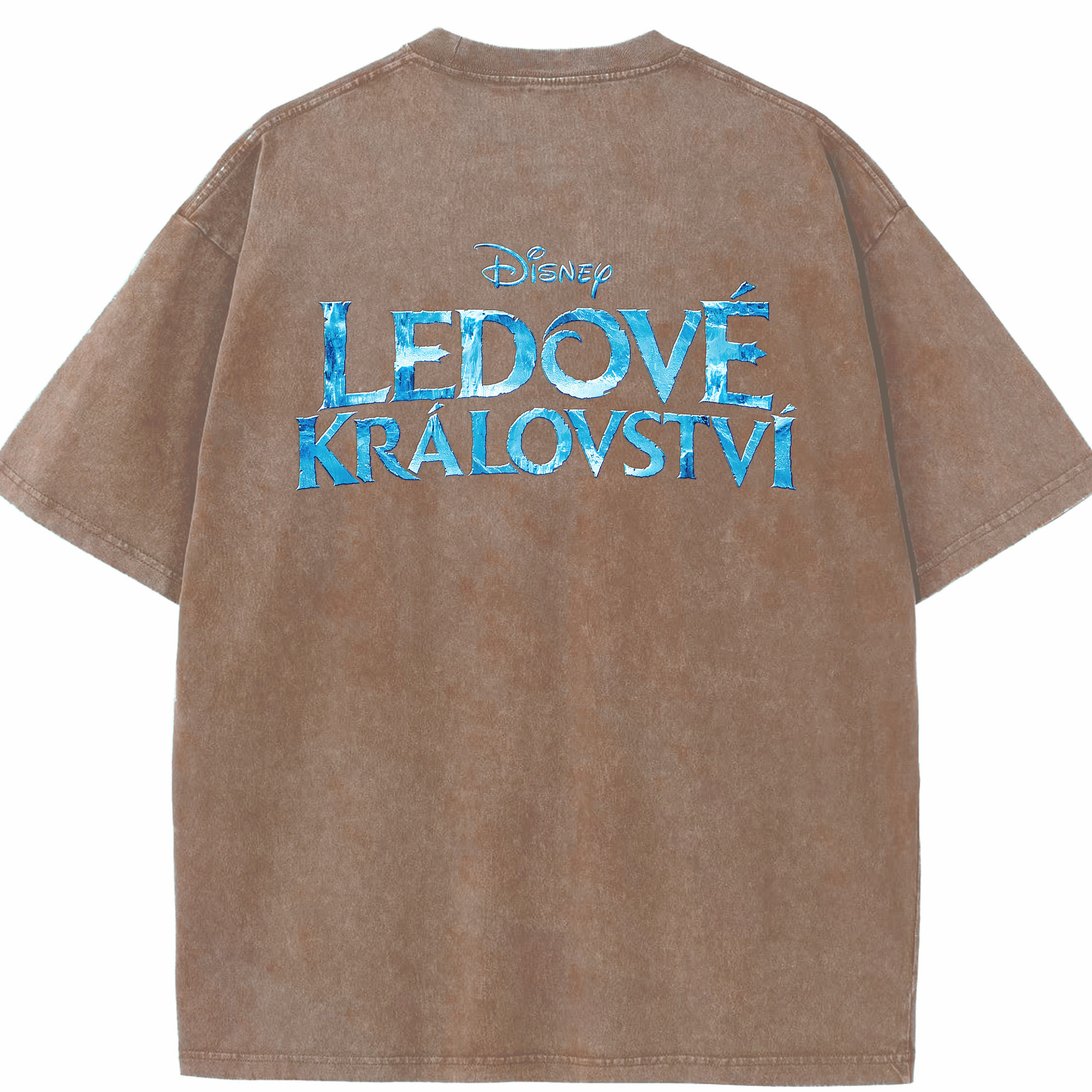 （画像用） アナと雪の女王 アンナ エルサ Frozen Anna Elsa 綿100% ヴィンテージ風 半袖Tシャツ（背面プリント）