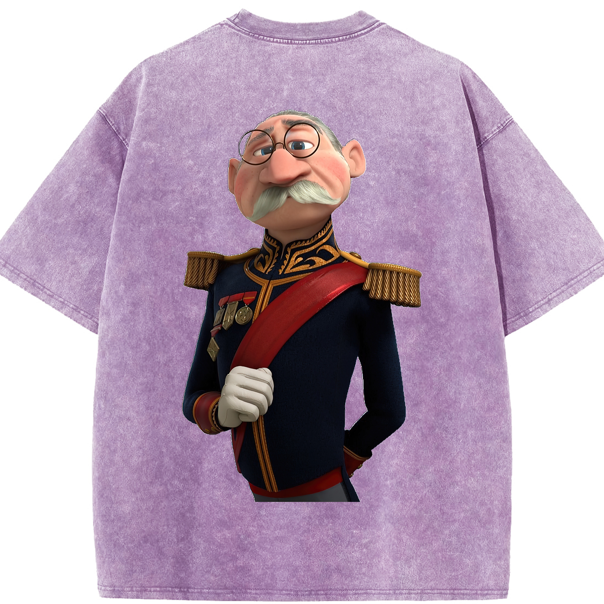 （画像用） アナと雪の女王 アンナ エルサ Frozen Anna Elsa 綿100% ヴィンテージ風 半袖Tシャツ（背面プリント）