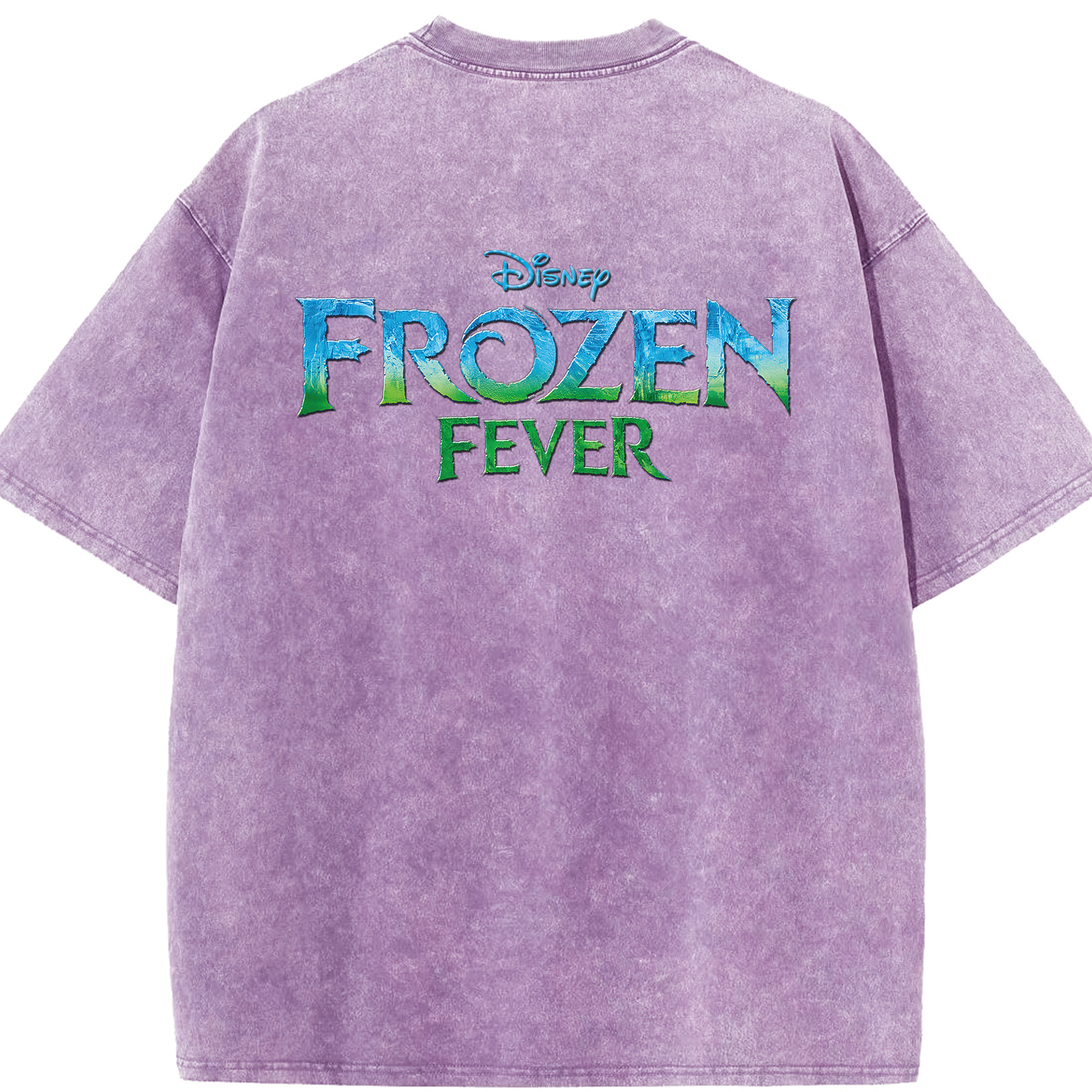 （画像用） アナと雪の女王 アンナ エルサ Frozen Anna Elsa 綿100% ヴィンテージ風 半袖Tシャツ（背面プリント）