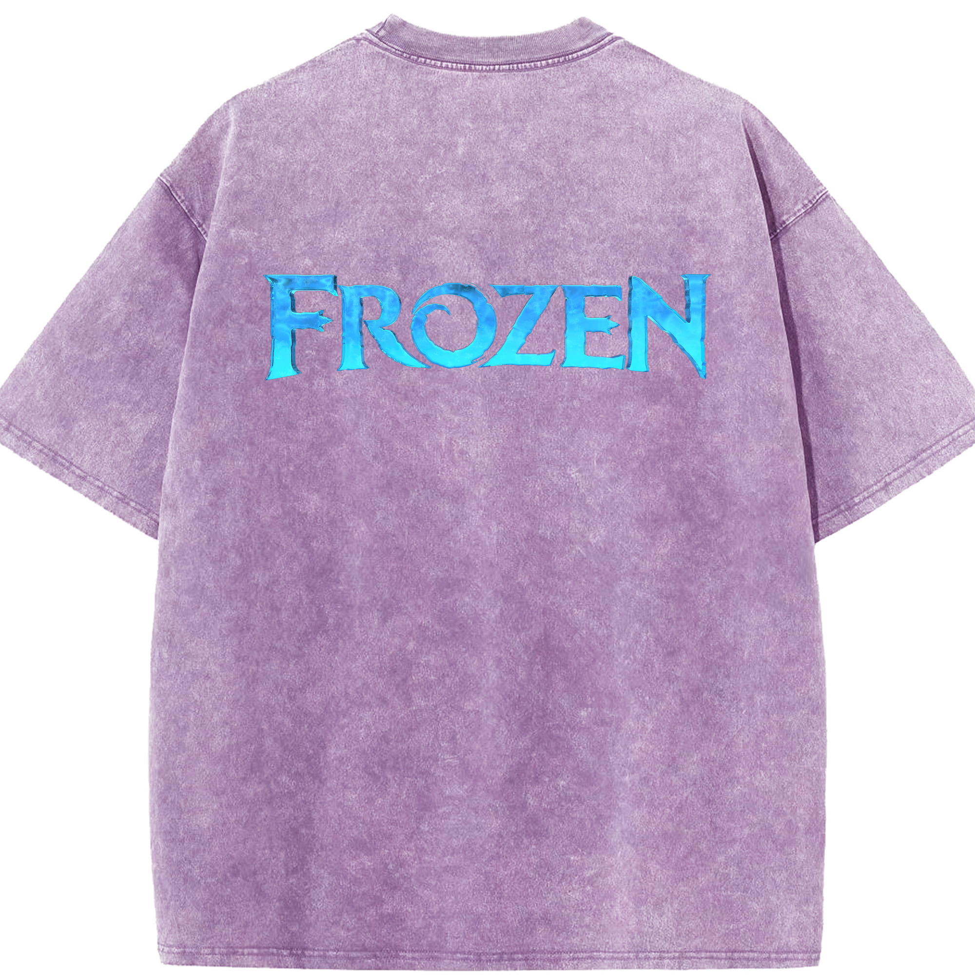 （画像用） アナと雪の女王 アンナ エルサ Frozen Anna Elsa 綿100% ヴィンテージ風 半袖Tシャツ（背面プリント）