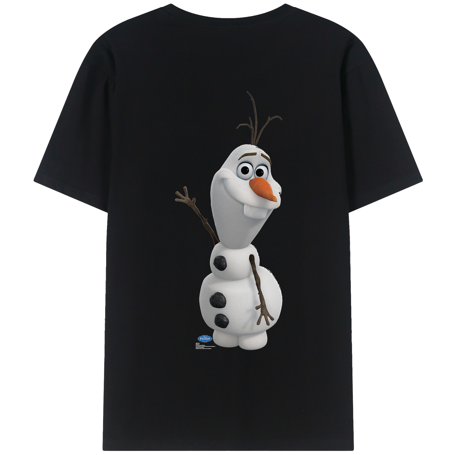 （画像用） アナと雪の女王 アンナ エルサ Frozen Anna Elsa 綿100％ メンズ半袖Tシャツ（バックプリント） 通気性