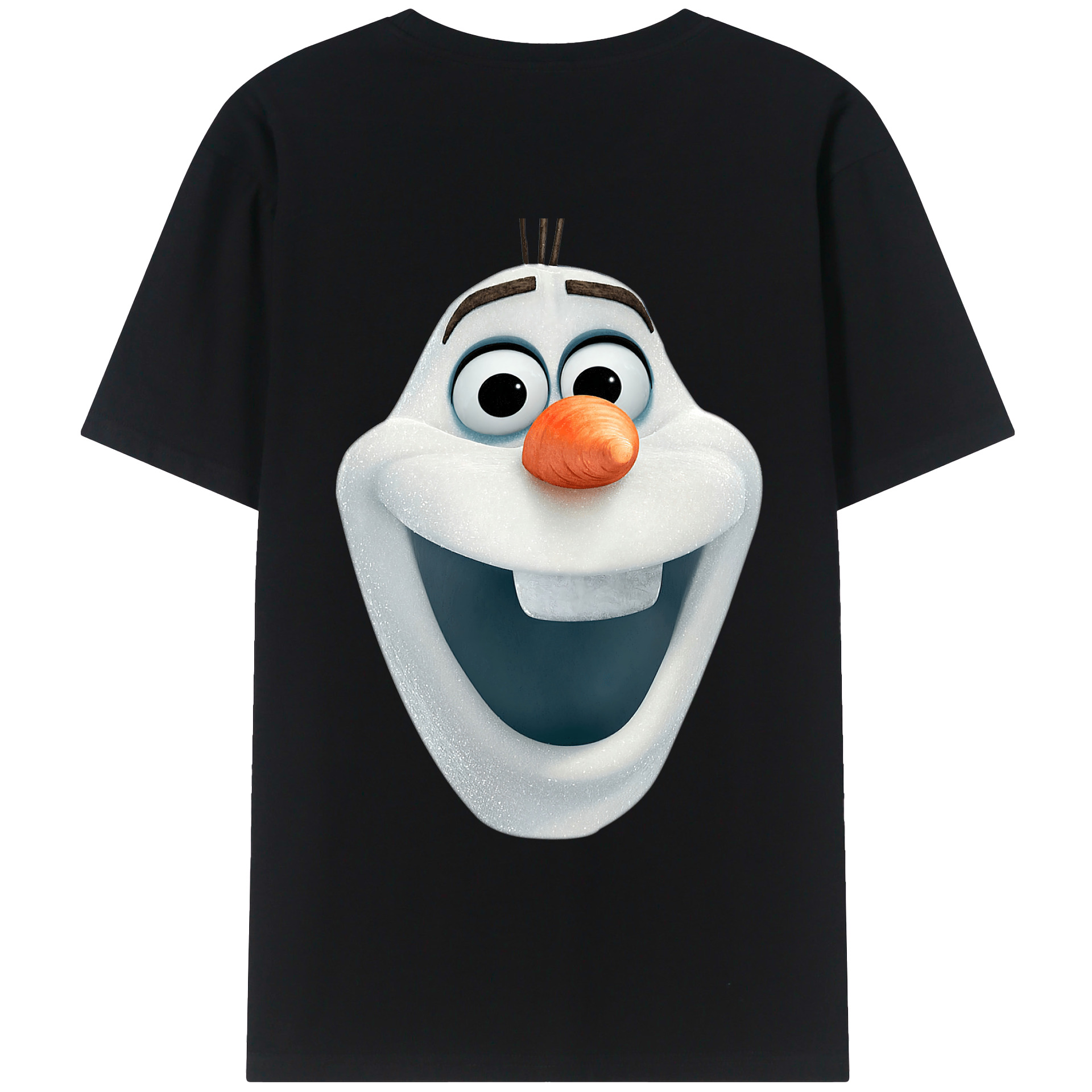（画像用） アナと雪の女王 アンナ エルサ Frozen Anna Elsa 綿100％ メンズ半袖Tシャツ（バックプリント） 通気性