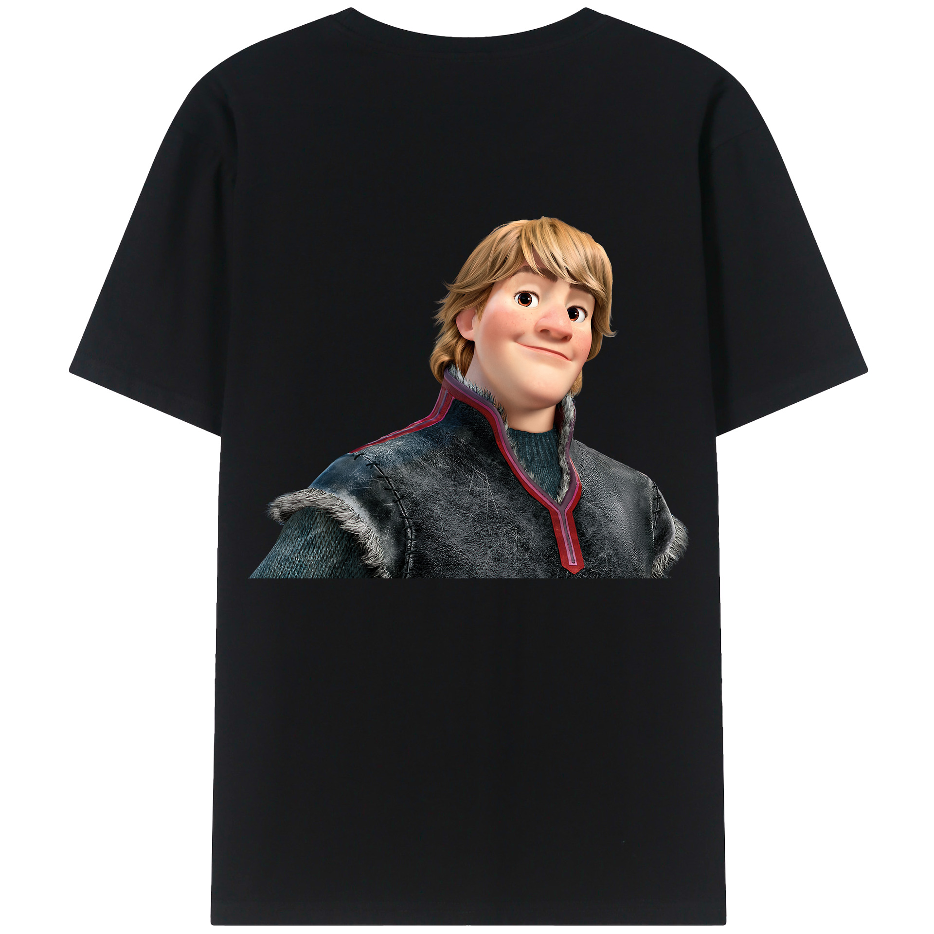 （画像用） アナと雪の女王 アンナ エルサ Frozen Anna Elsa 綿100％ メンズ半袖Tシャツ（バックプリント） 通気性