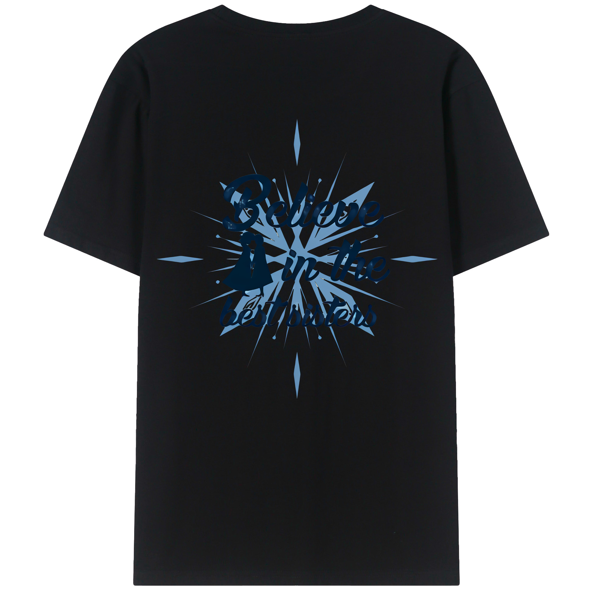 （画像用） アナと雪の女王 アンナ エルサ Frozen Anna Elsa 綿100％ メンズ半袖Tシャツ（バックプリント） 通気性