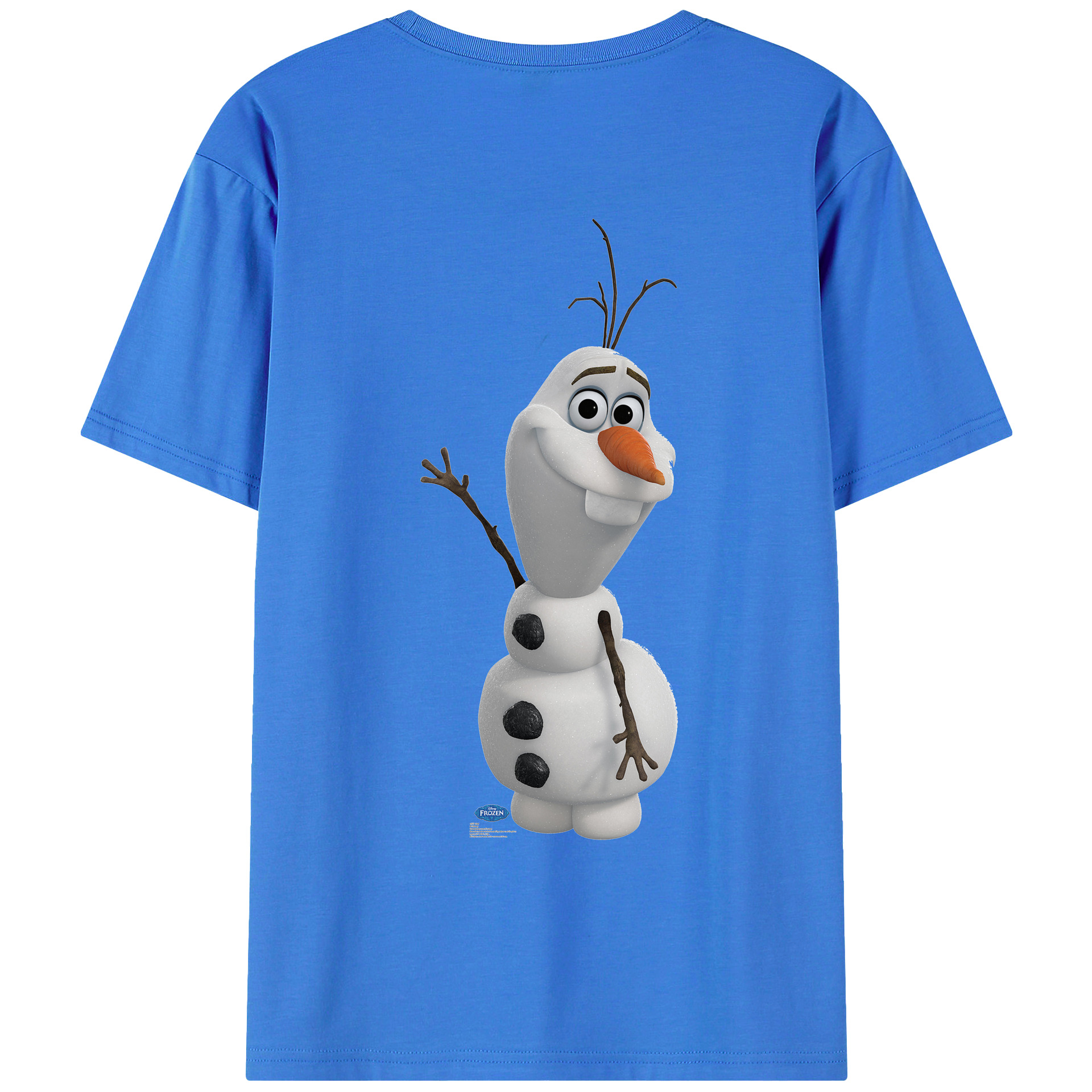 （画像用） アナと雪の女王 アンナ エルサ Frozen Anna Elsa 綿100％ メンズ半袖Tシャツ（バックプリント） 通気性