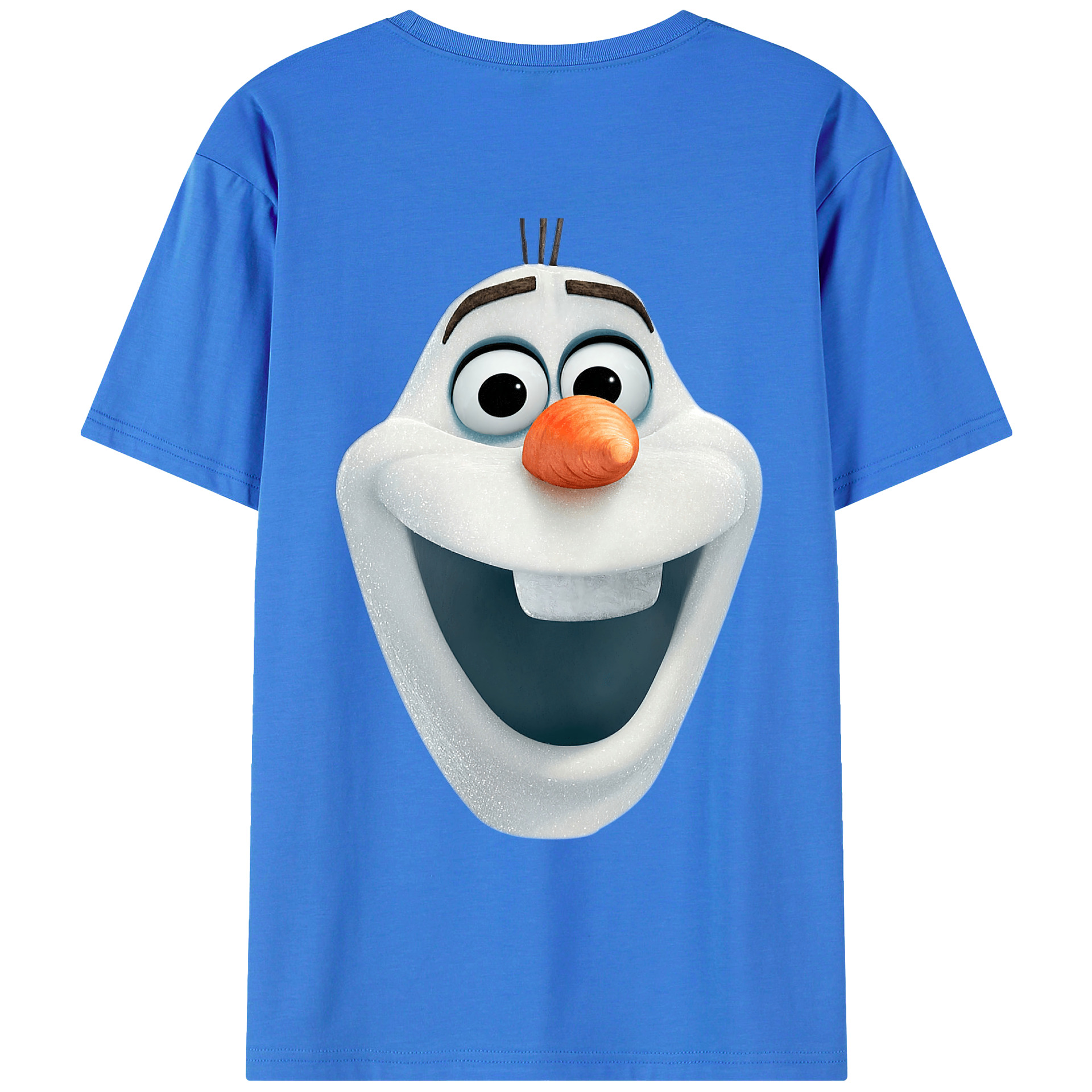 （画像用） アナと雪の女王 アンナ エルサ Frozen Anna Elsa 綿100％ メンズ半袖Tシャツ（バックプリント） 通気性
