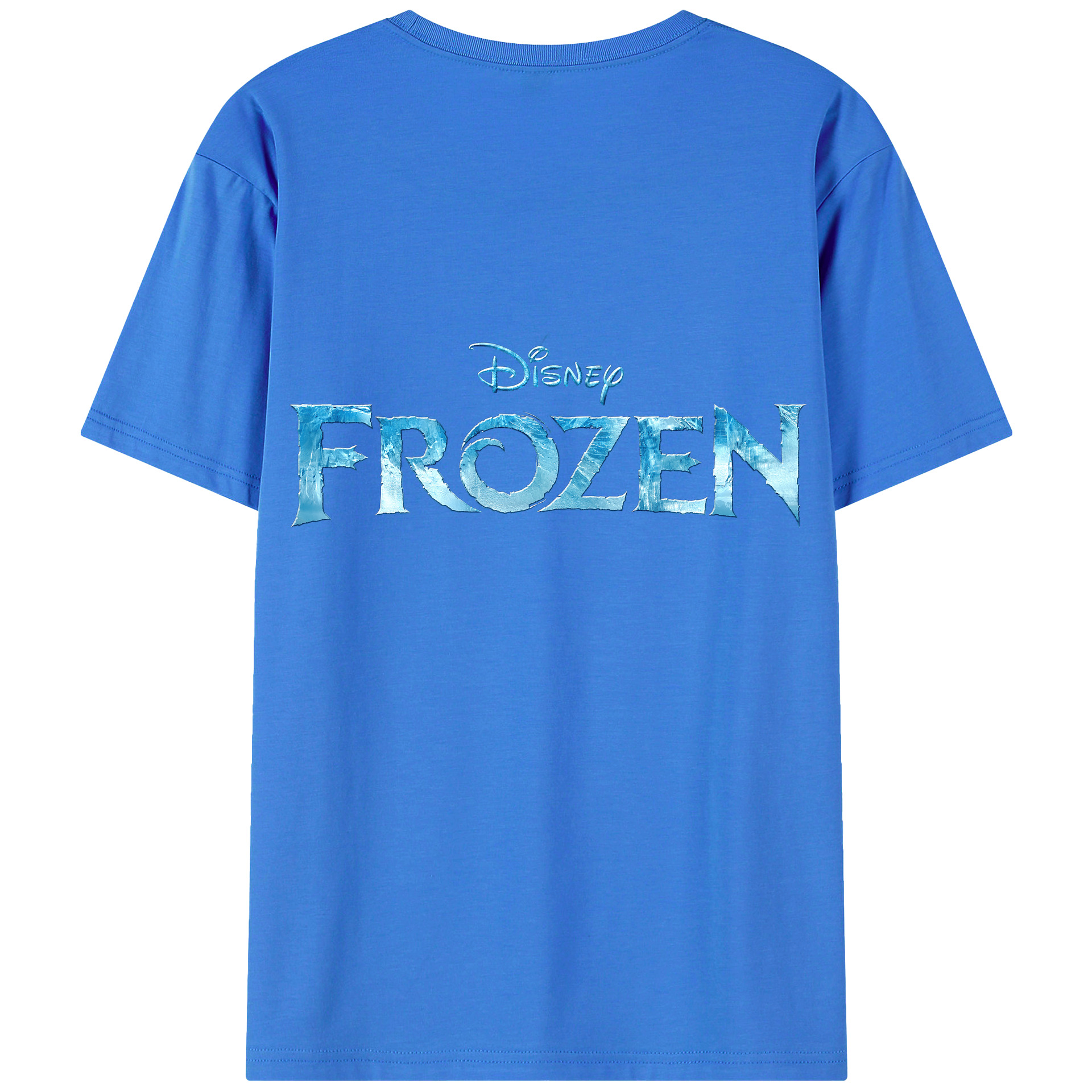（画像用） アナと雪の女王 アンナ エルサ Frozen Anna Elsa 綿100％ メンズ半袖Tシャツ（バックプリント） 通気性