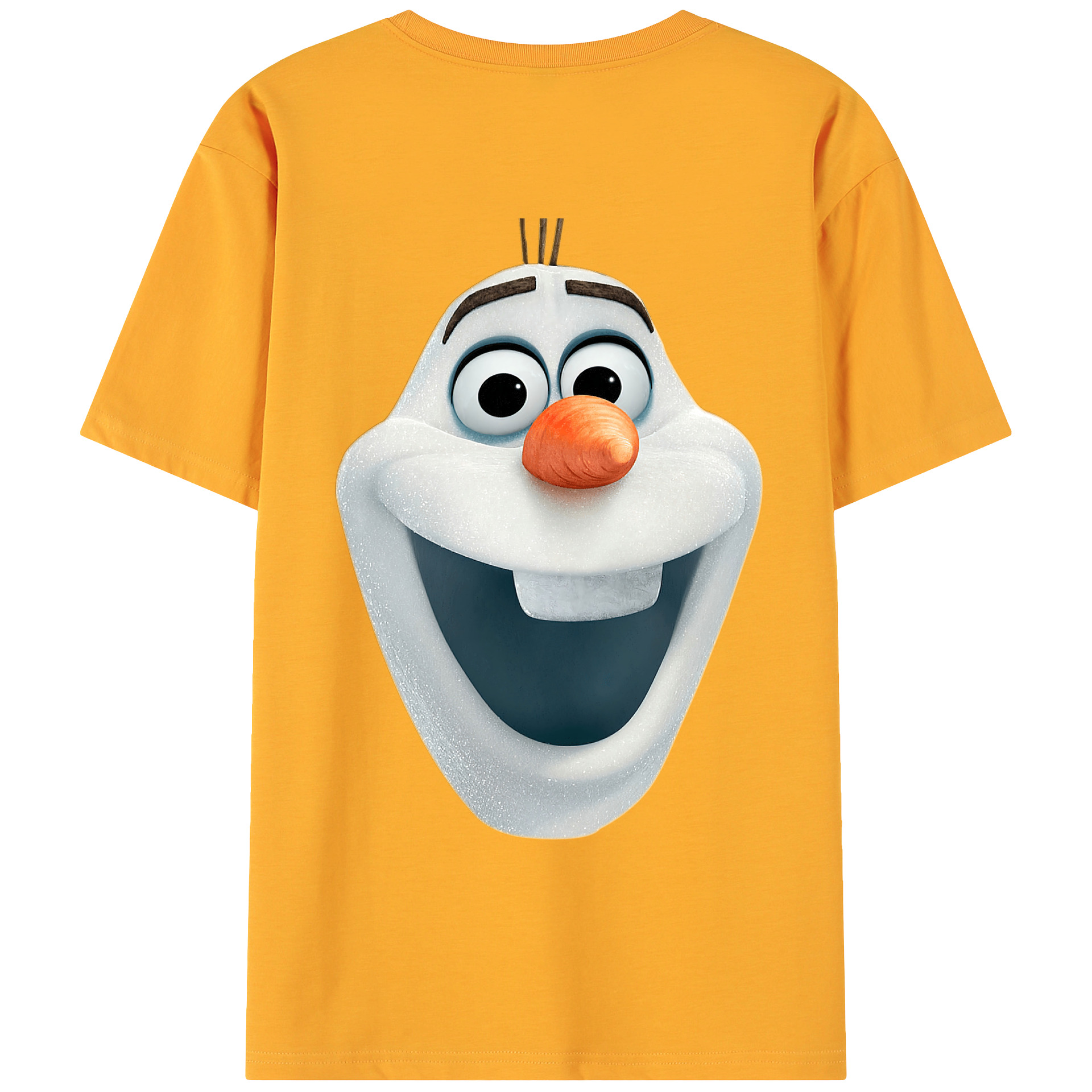 （画像用） アナと雪の女王 アンナ エルサ Frozen Anna Elsa 綿100％ メンズ半袖Tシャツ（バックプリント） 通気性