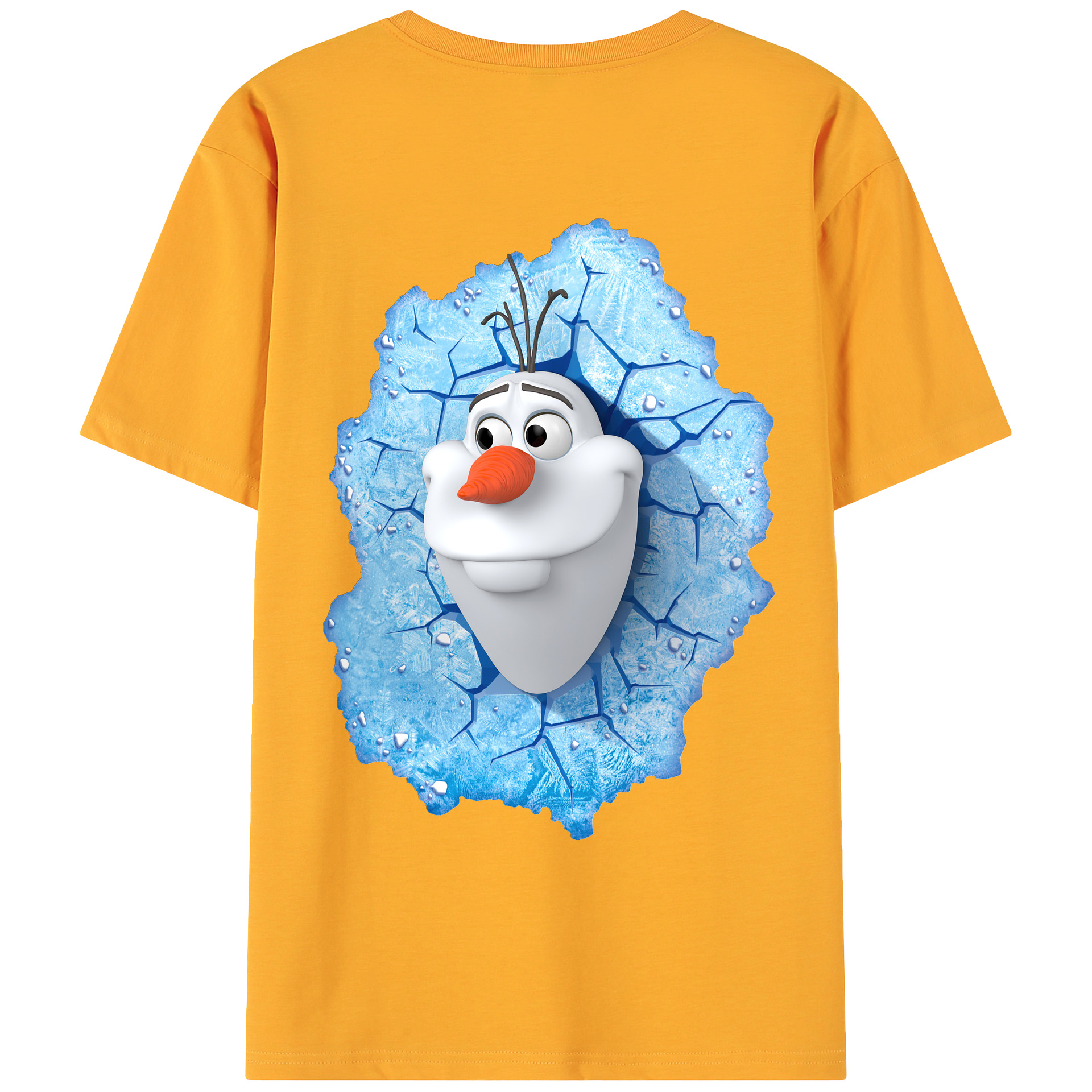 （画像用） アナと雪の女王 アンナ エルサ Frozen Anna Elsa 綿100％ メンズ半袖Tシャツ（バックプリント） 通気性
