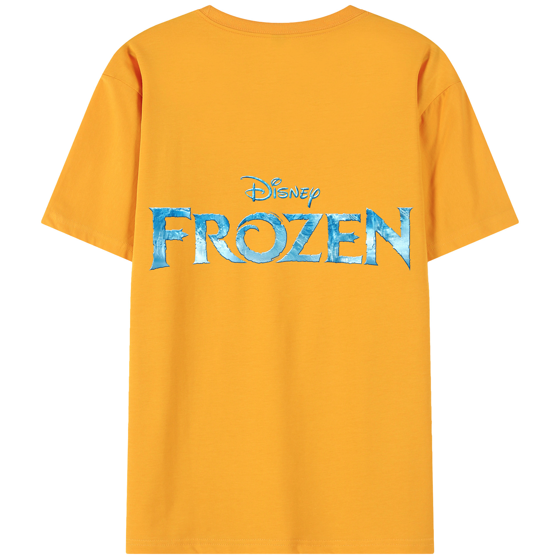 （画像用） アナと雪の女王 アンナ エルサ Frozen Anna Elsa 綿100％ メンズ半袖Tシャツ（バックプリント） 通気性
