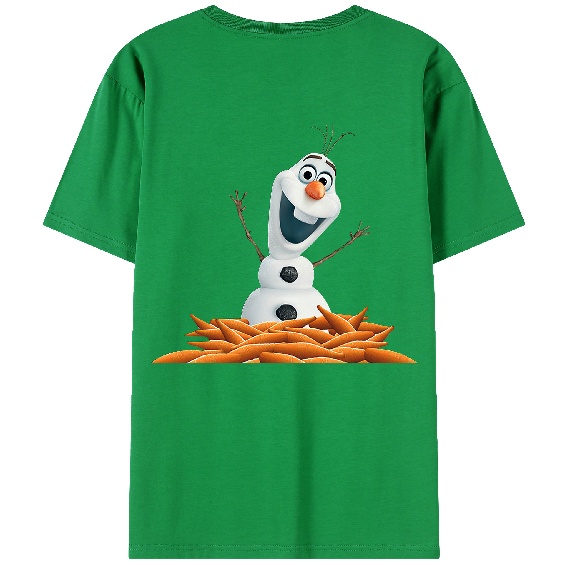 （画像用） アナと雪の女王 アンナ エルサ Frozen Anna Elsa 綿100％ メンズ半袖Tシャツ（バックプリント） 通気性