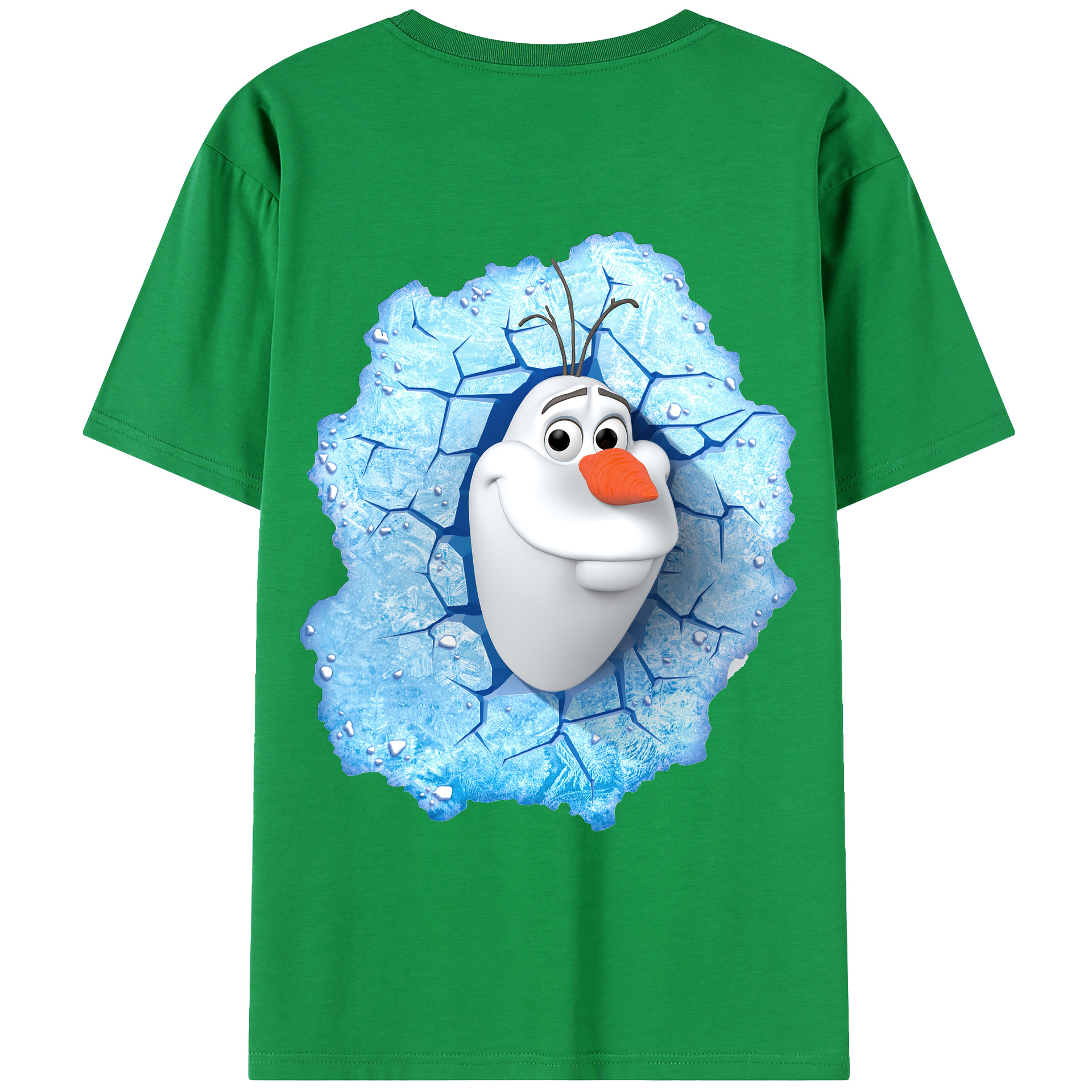 （画像用） アナと雪の女王 アンナ エルサ Frozen Anna Elsa 綿100％ メンズ半袖Tシャツ（バックプリント） 通気性