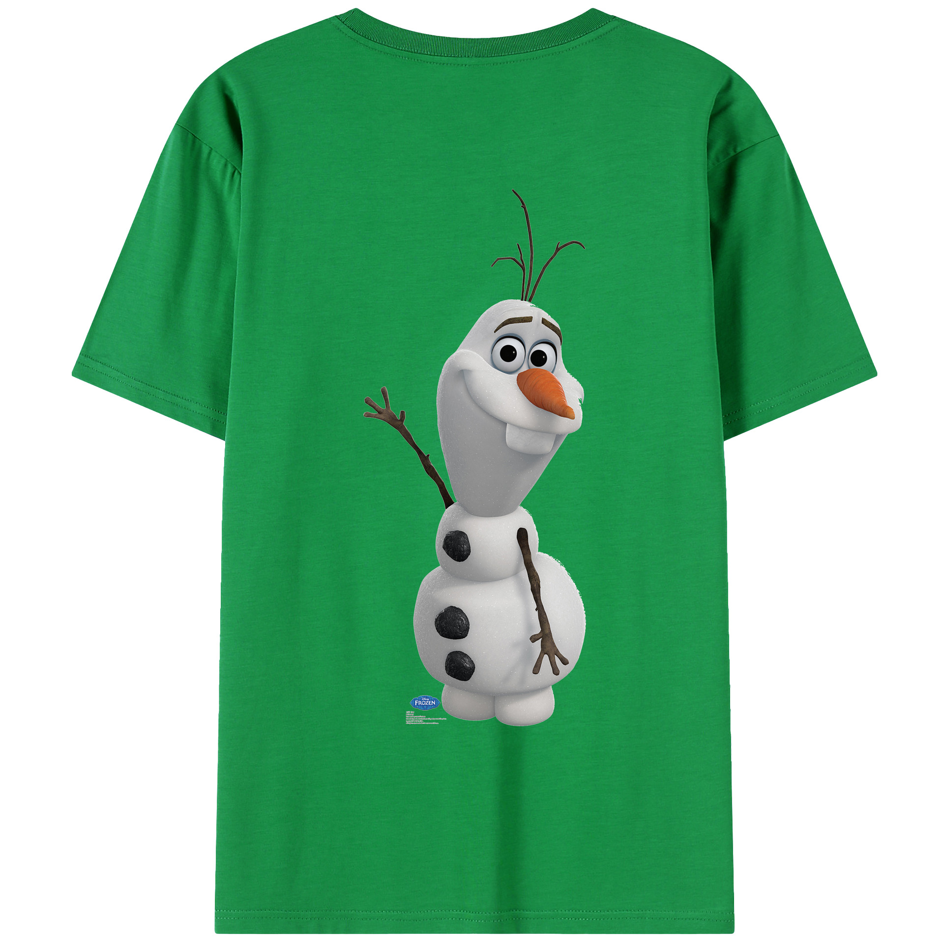 （画像用） アナと雪の女王 アンナ エルサ Frozen Anna Elsa 綿100％ メンズ半袖Tシャツ（バックプリント） 通気性