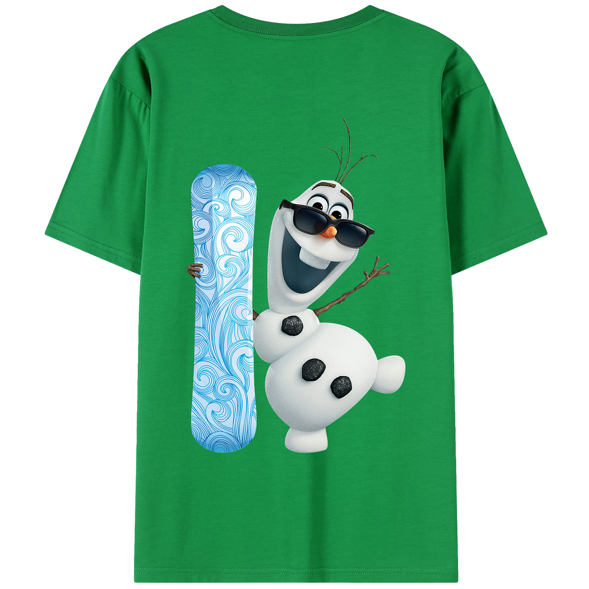 （画像用） アナと雪の女王 アンナ エルサ Frozen Anna Elsa 綿100％ メンズ半袖Tシャツ（バックプリント） 通気性
