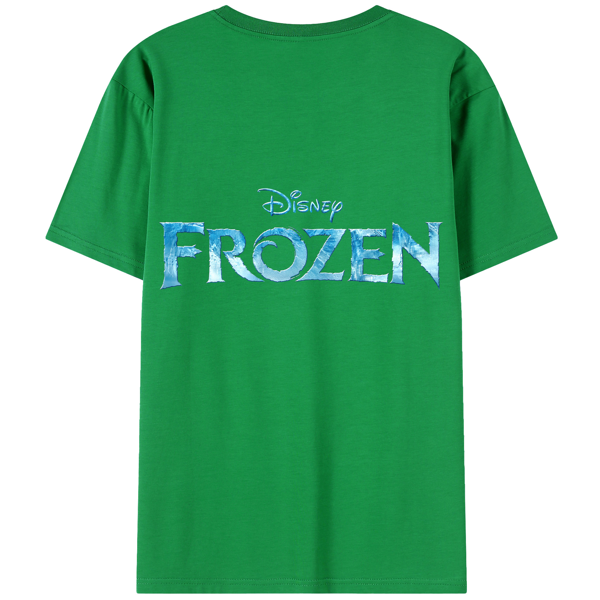 （画像用） アナと雪の女王 アンナ エルサ Frozen Anna Elsa 綿100％ メンズ半袖Tシャツ（バックプリント） 通気性