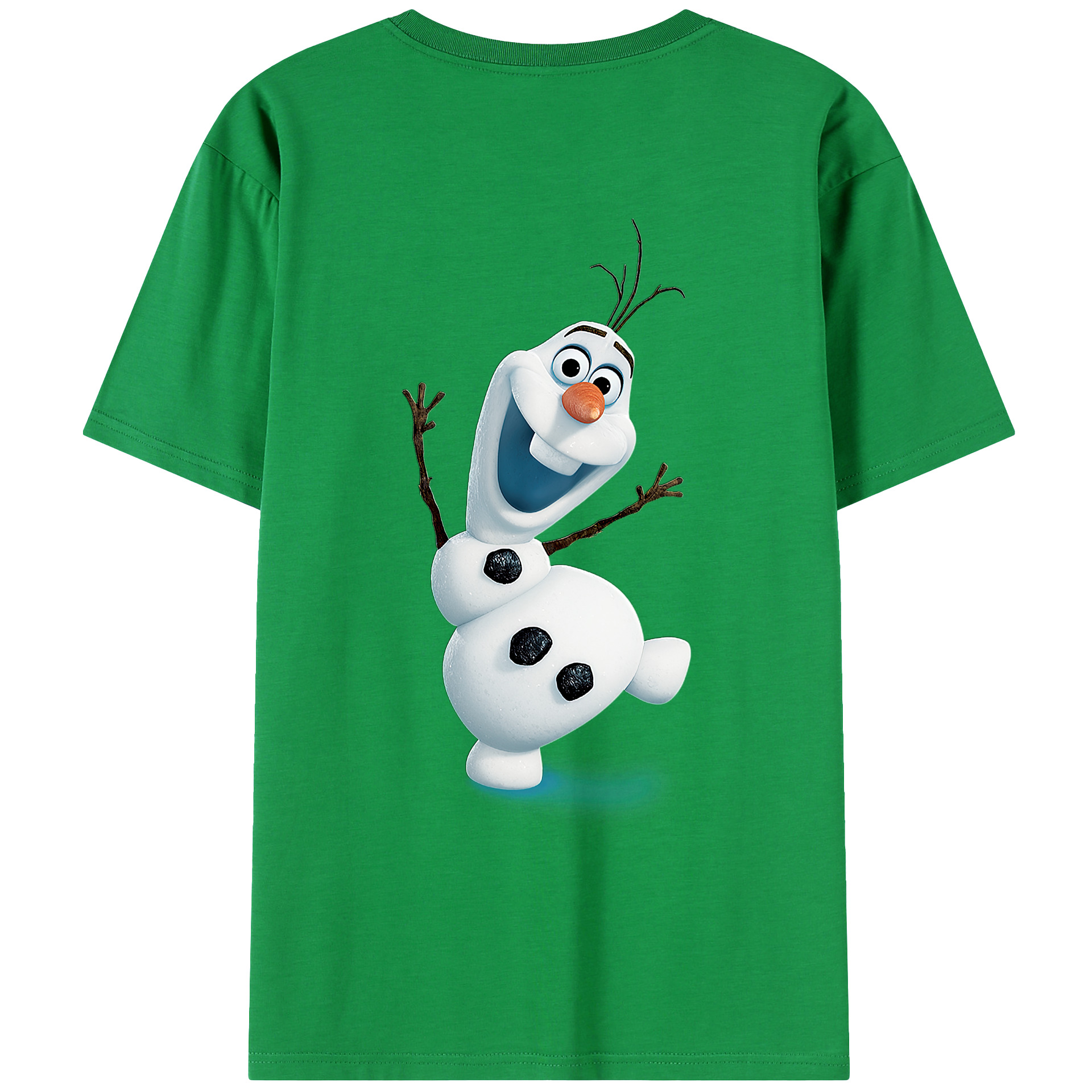 （画像用） アナと雪の女王 アンナ エルサ Frozen Anna Elsa 綿100％ メンズ半袖Tシャツ（バックプリント） 通気性