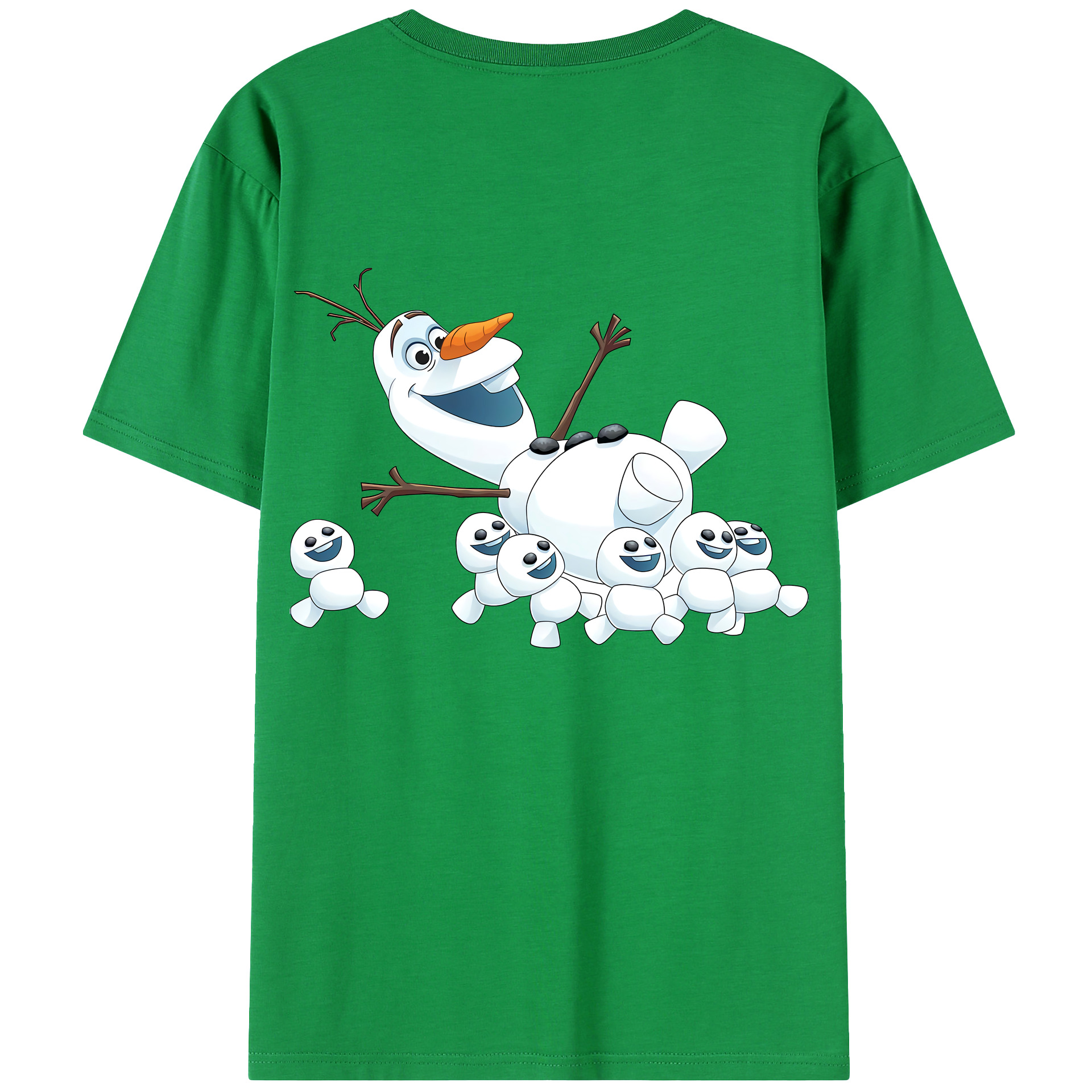 （画像用） アナと雪の女王 アンナ エルサ Frozen Anna Elsa 綿100％ メンズ半袖Tシャツ（バックプリント） 通気性