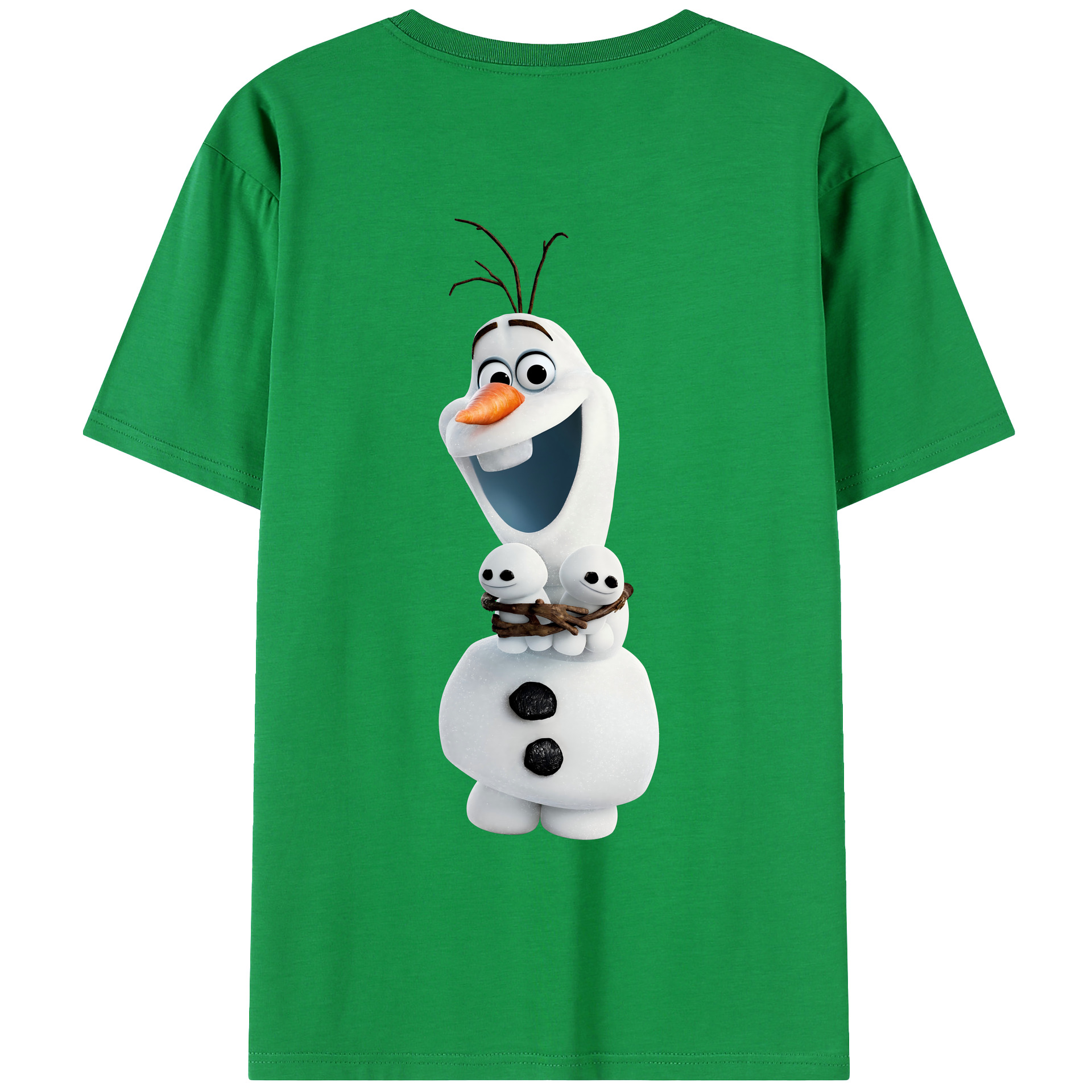（画像用） アナと雪の女王 アンナ エルサ Frozen Anna Elsa 綿100％ メンズ半袖Tシャツ（バックプリント） 通気性