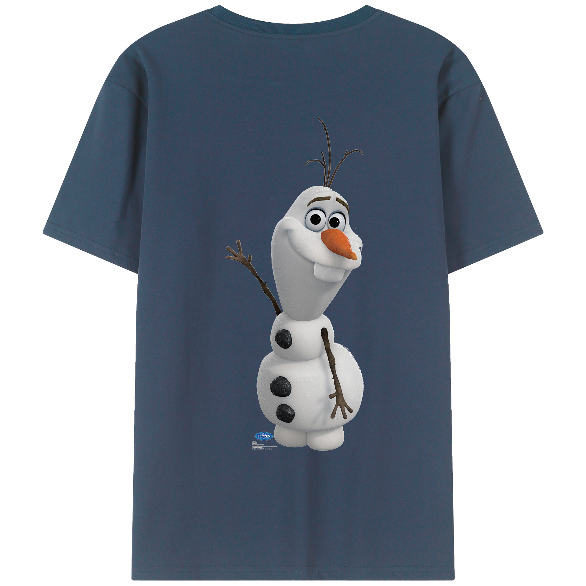 （画像用） アナと雪の女王 アンナ エルサ Frozen Anna Elsa 綿100％ メンズ半袖Tシャツ（バックプリント） 通気性