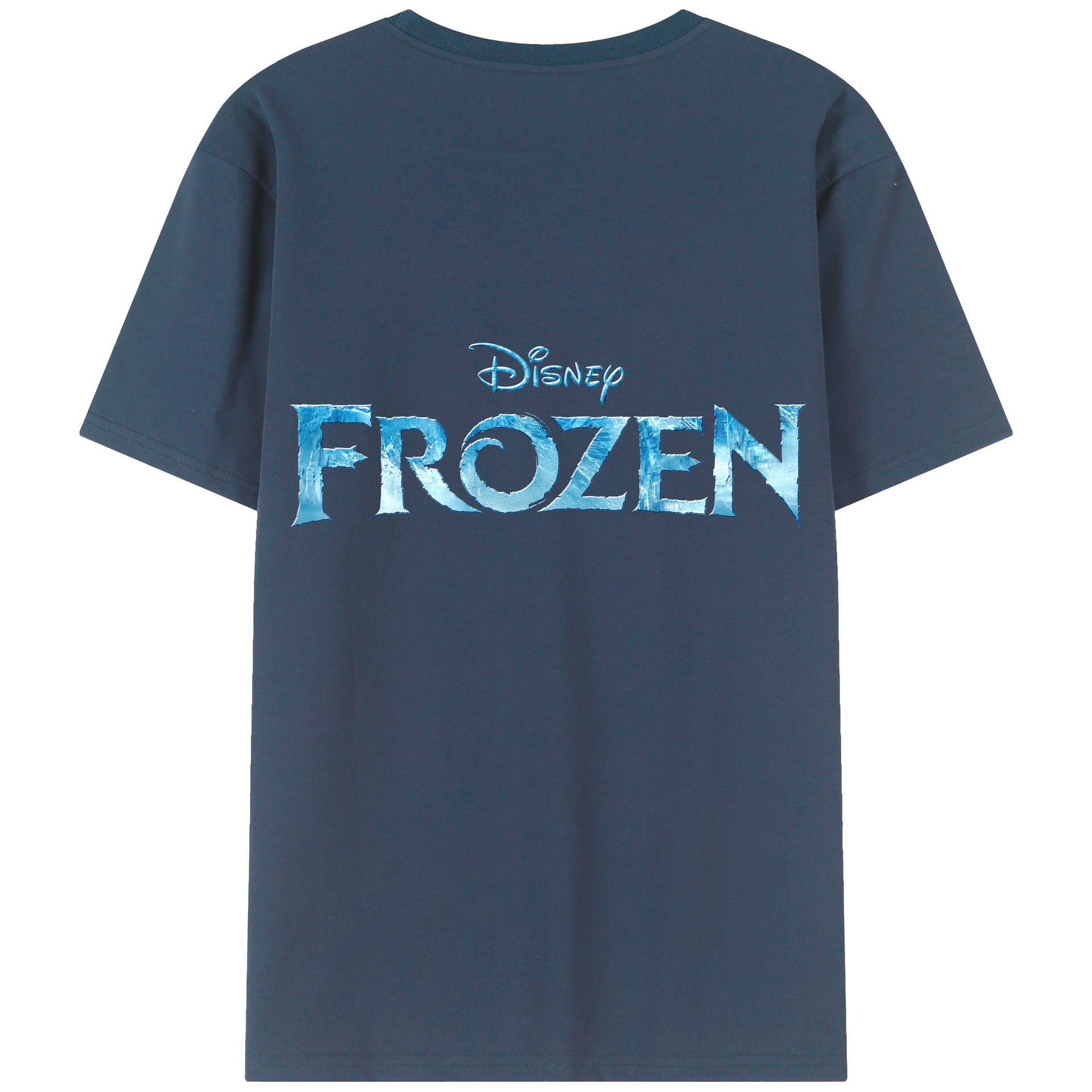 （画像用） アナと雪の女王 アンナ エルサ Frozen Anna Elsa 綿100％ メンズ半袖Tシャツ（バックプリント） 通気性
