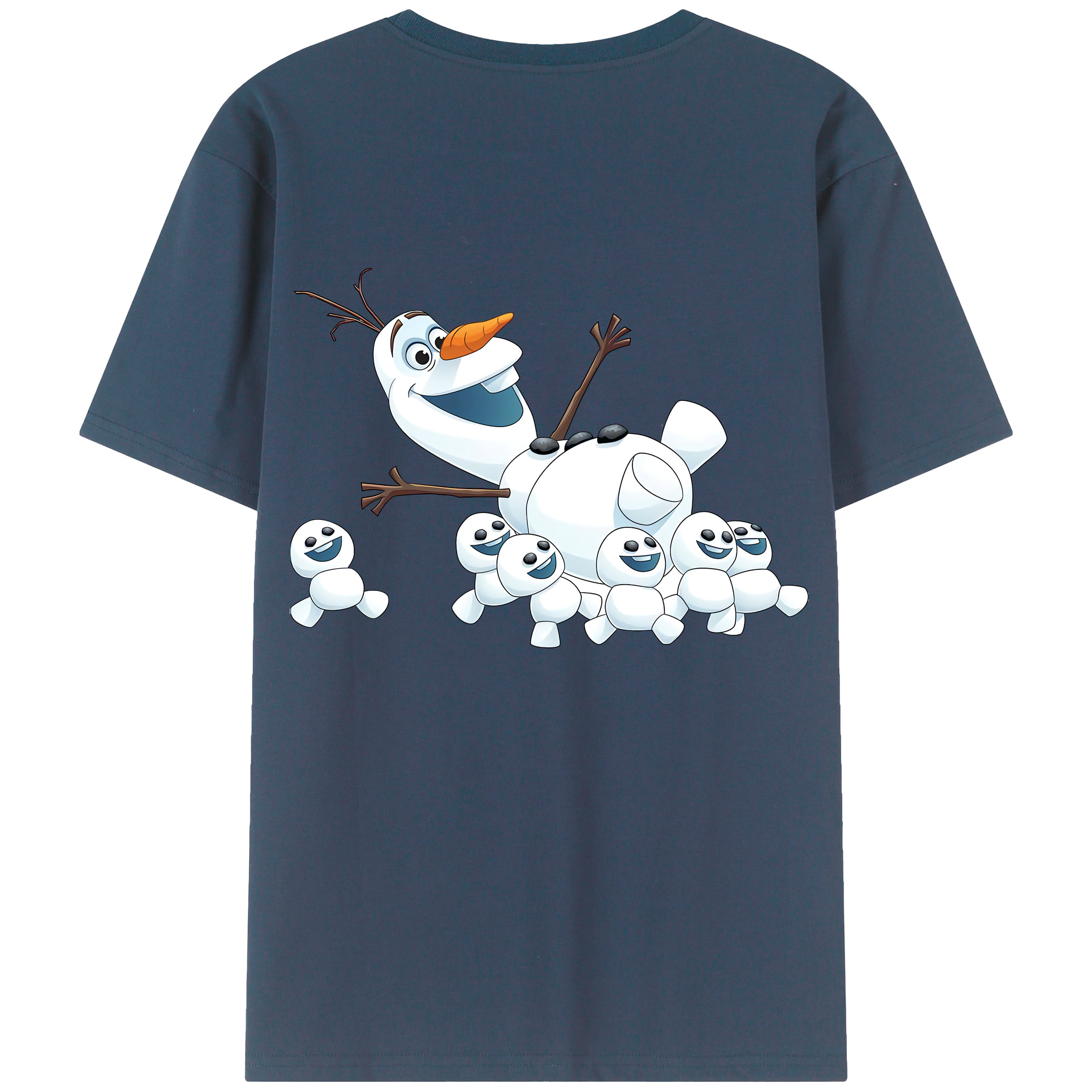 （画像用） アナと雪の女王 アンナ エルサ Frozen Anna Elsa 綿100％ メンズ半袖Tシャツ（バックプリント） 通気性