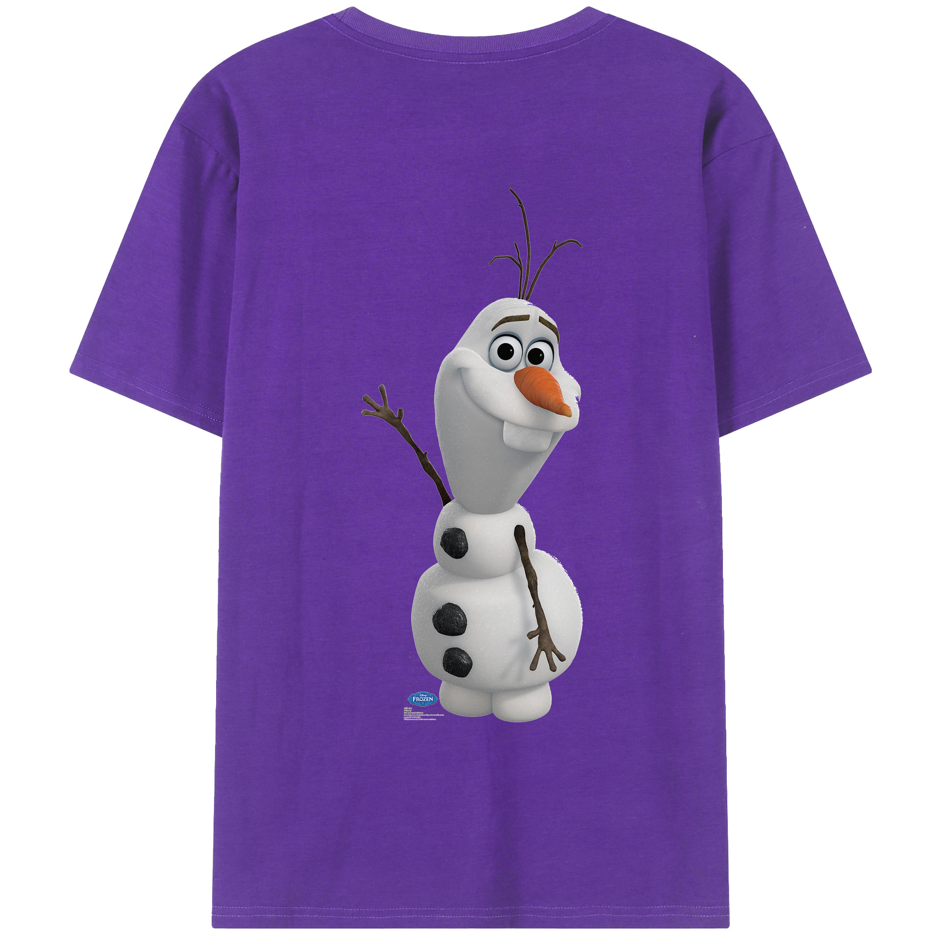 （画像用） アナと雪の女王 アンナ エルサ Frozen Anna Elsa 綿100％ メンズ半袖Tシャツ（バックプリント） 通気性