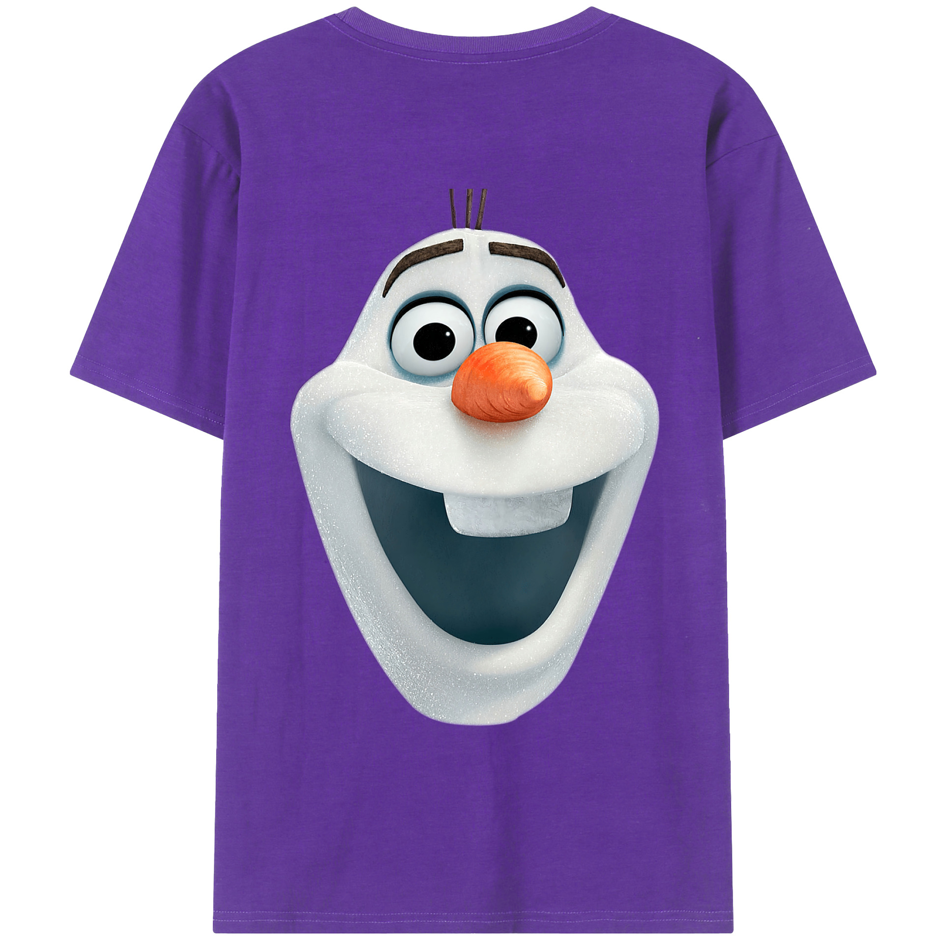 （画像用） アナと雪の女王 アンナ エルサ Frozen Anna Elsa 綿100％ メンズ半袖Tシャツ（バックプリント） 通気性