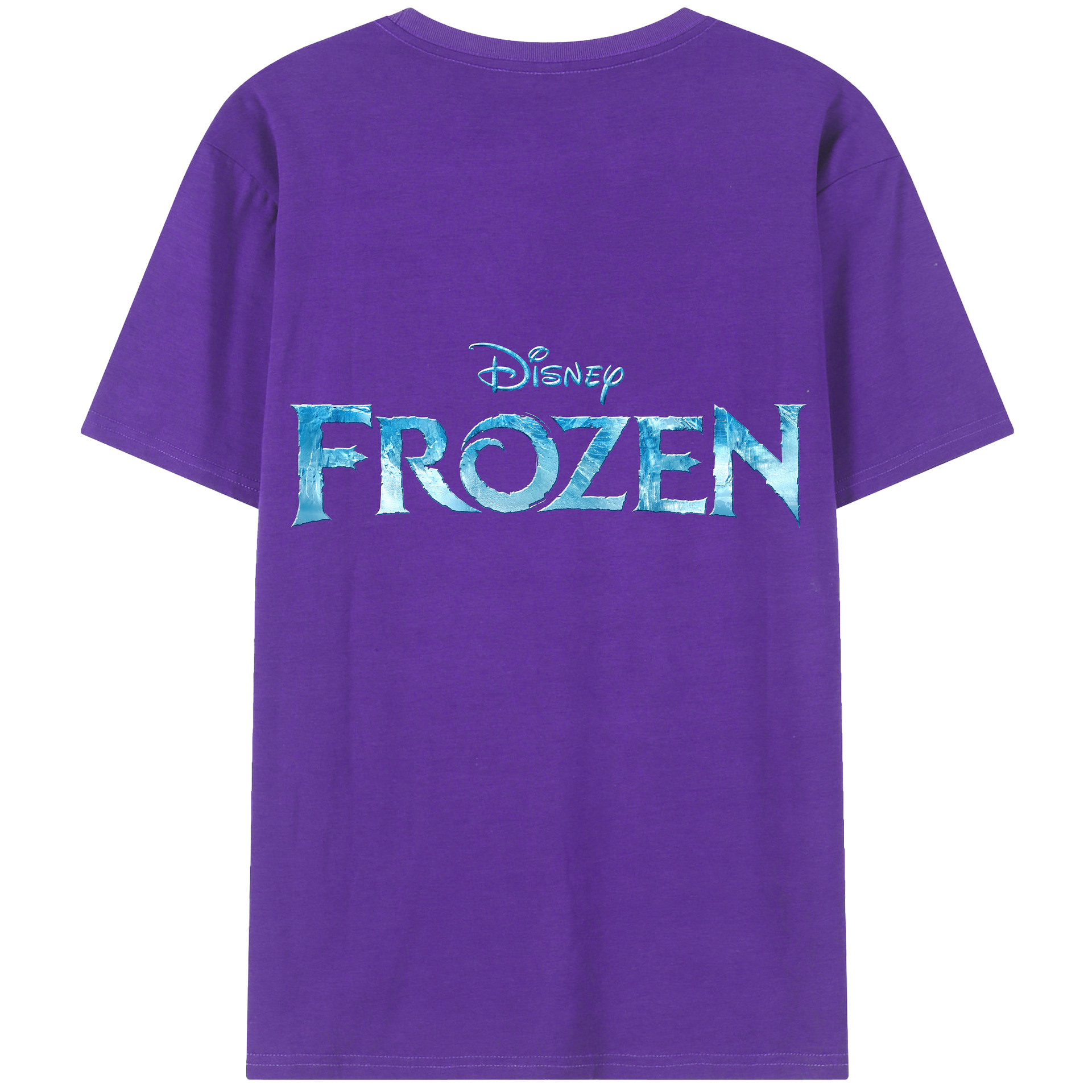 （画像用） アナと雪の女王 アンナ エルサ Frozen Anna Elsa 綿100％ メンズ半袖Tシャツ（バックプリント） 通気性
