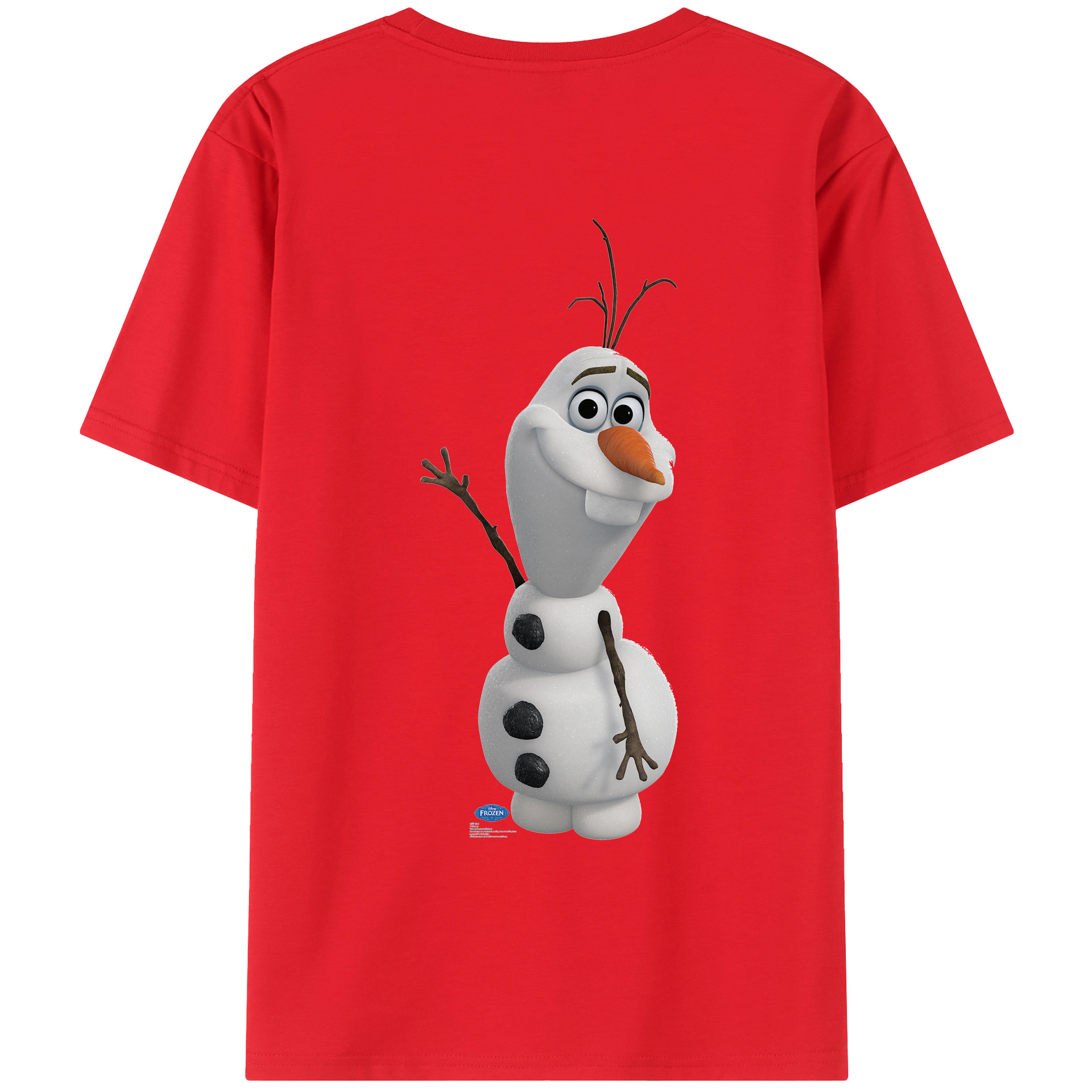 （画像用） アナと雪の女王 アンナ エルサ Frozen Anna Elsa 綿100％ メンズ半袖Tシャツ（バックプリント） 通気性