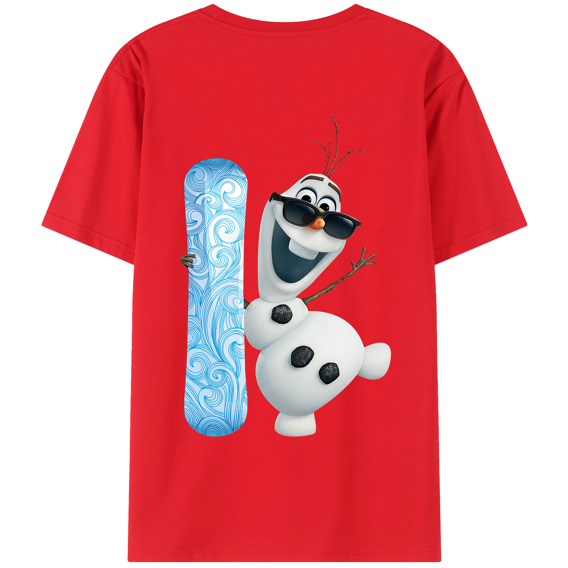 （画像用） アナと雪の女王 アンナ エルサ Frozen Anna Elsa 綿100％ メンズ半袖Tシャツ（バックプリント） 通気性