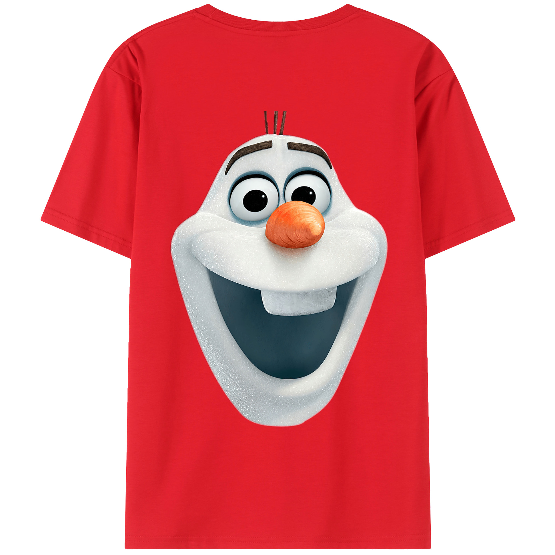 （画像用） アナと雪の女王 アンナ エルサ Frozen Anna Elsa 綿100％ メンズ半袖Tシャツ（バックプリント） 通気性