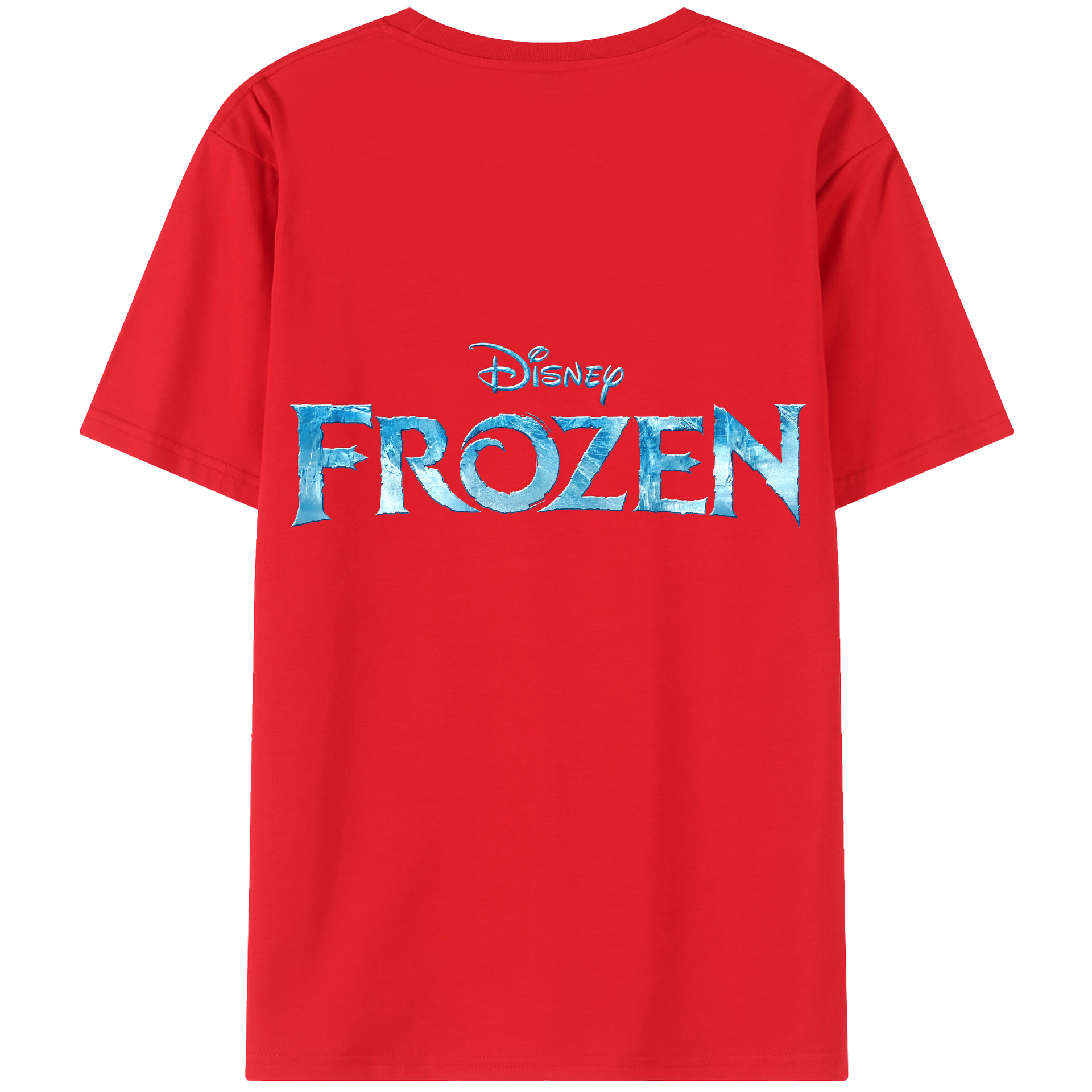 （画像用） アナと雪の女王 アンナ エルサ Frozen Anna Elsa 綿100％ メンズ半袖Tシャツ（バックプリント） 通気性