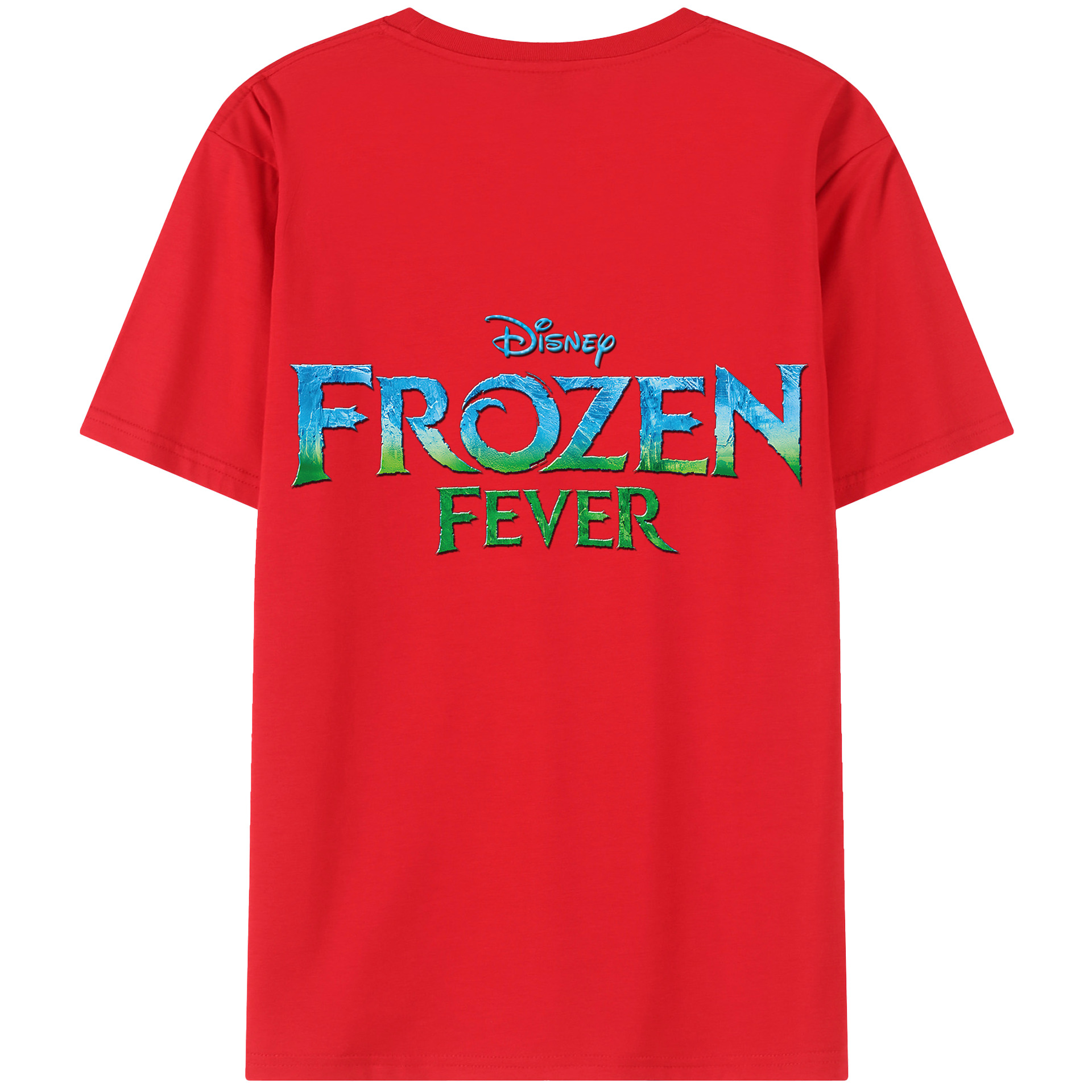 （画像用） アナと雪の女王 アンナ エルサ Frozen Anna Elsa 綿100％ メンズ半袖Tシャツ（バックプリント） 通気性