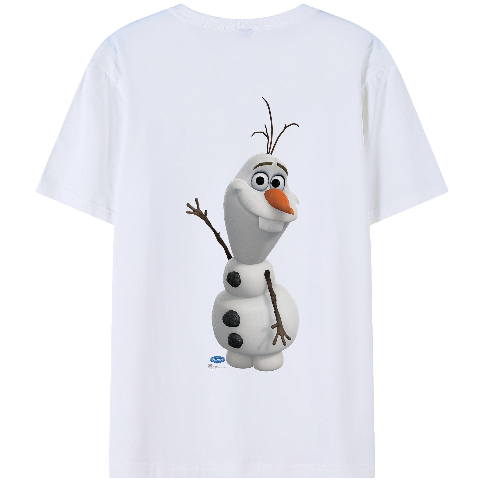 （画像用） アナと雪の女王 アンナ エルサ Frozen Anna Elsa 綿100％ メンズ半袖Tシャツ（バックプリント） 通気性
