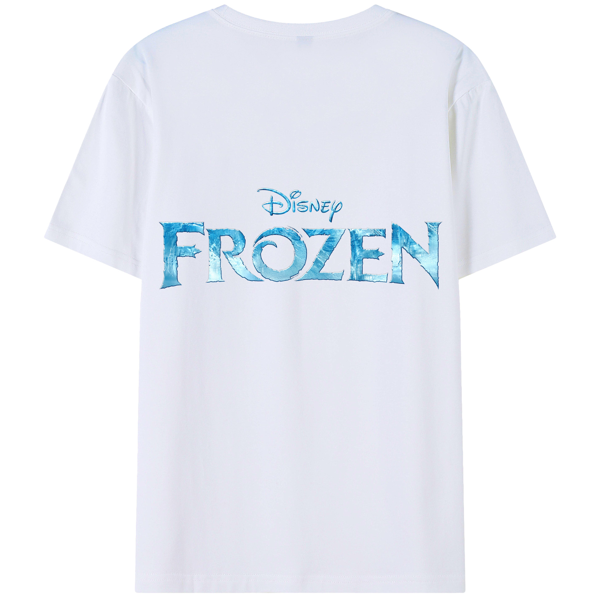 （画像用） アナと雪の女王 アンナ エルサ Frozen Anna Elsa 綿100％ メンズ半袖Tシャツ（バックプリント） 通気性