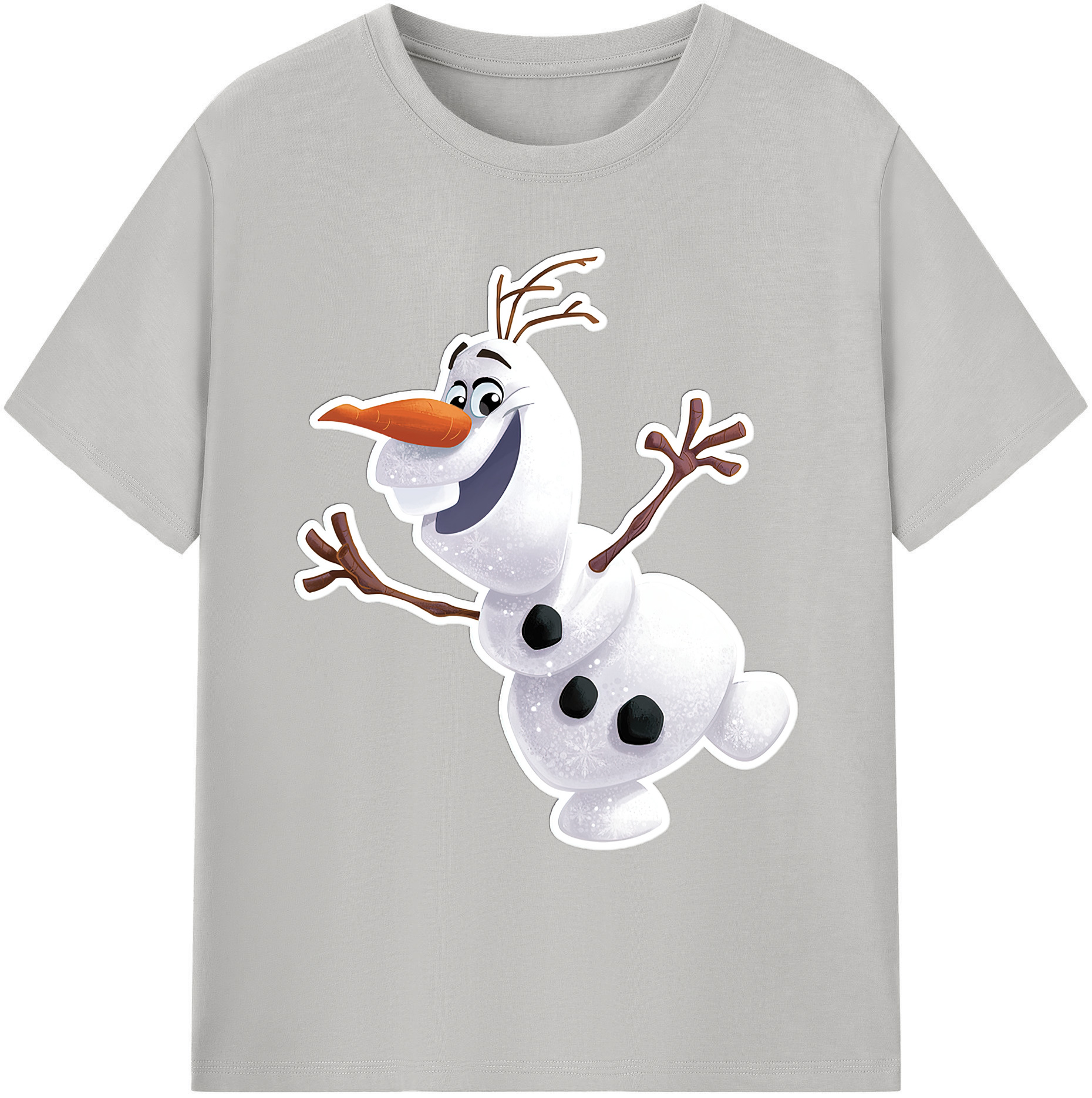 （画像用） アナと雪の女王 アンナ エルサ Frozen Anna Elsa 綿100％ メンズ半袖Tシャツ｜肌触りやわらか＆通気性