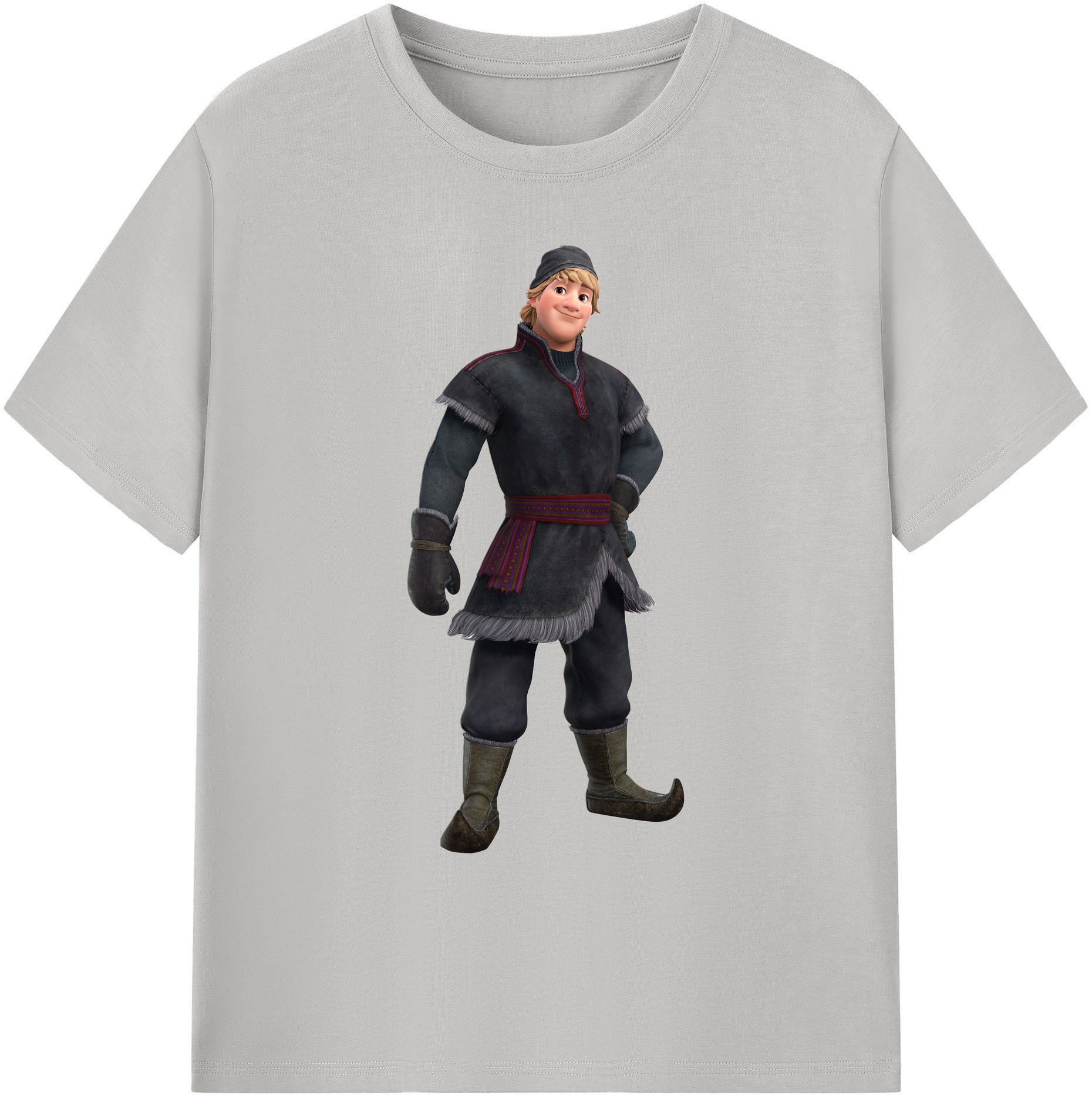 （画像用） アナと雪の女王 アンナ エルサ Frozen Anna Elsa 綿100％ メンズ半袖Tシャツ｜肌触りやわらか＆通気性