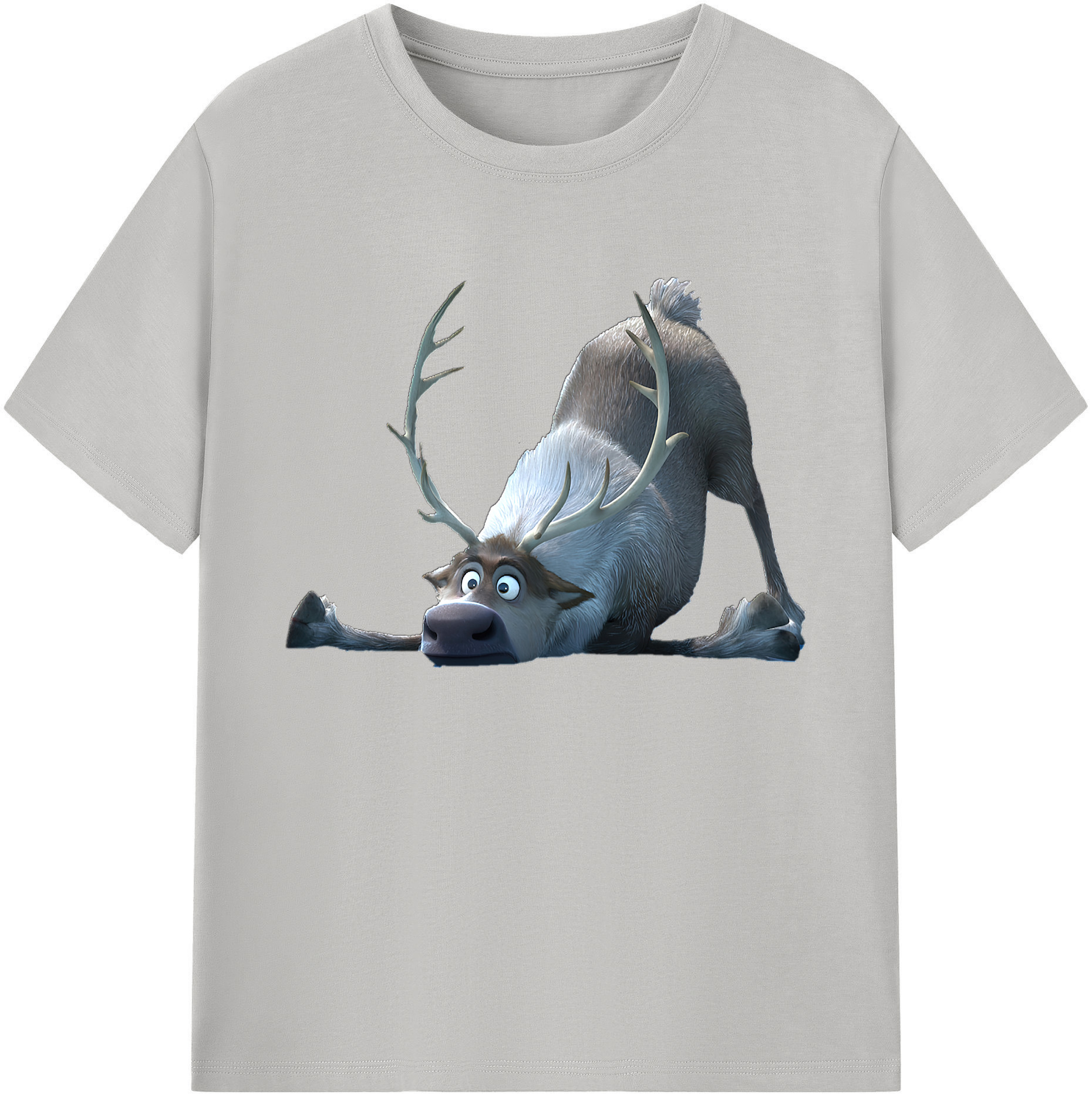 （画像用） アナと雪の女王 アンナ エルサ Frozen Anna Elsa 綿100％ メンズ半袖Tシャツ｜肌触りやわらか＆通気性