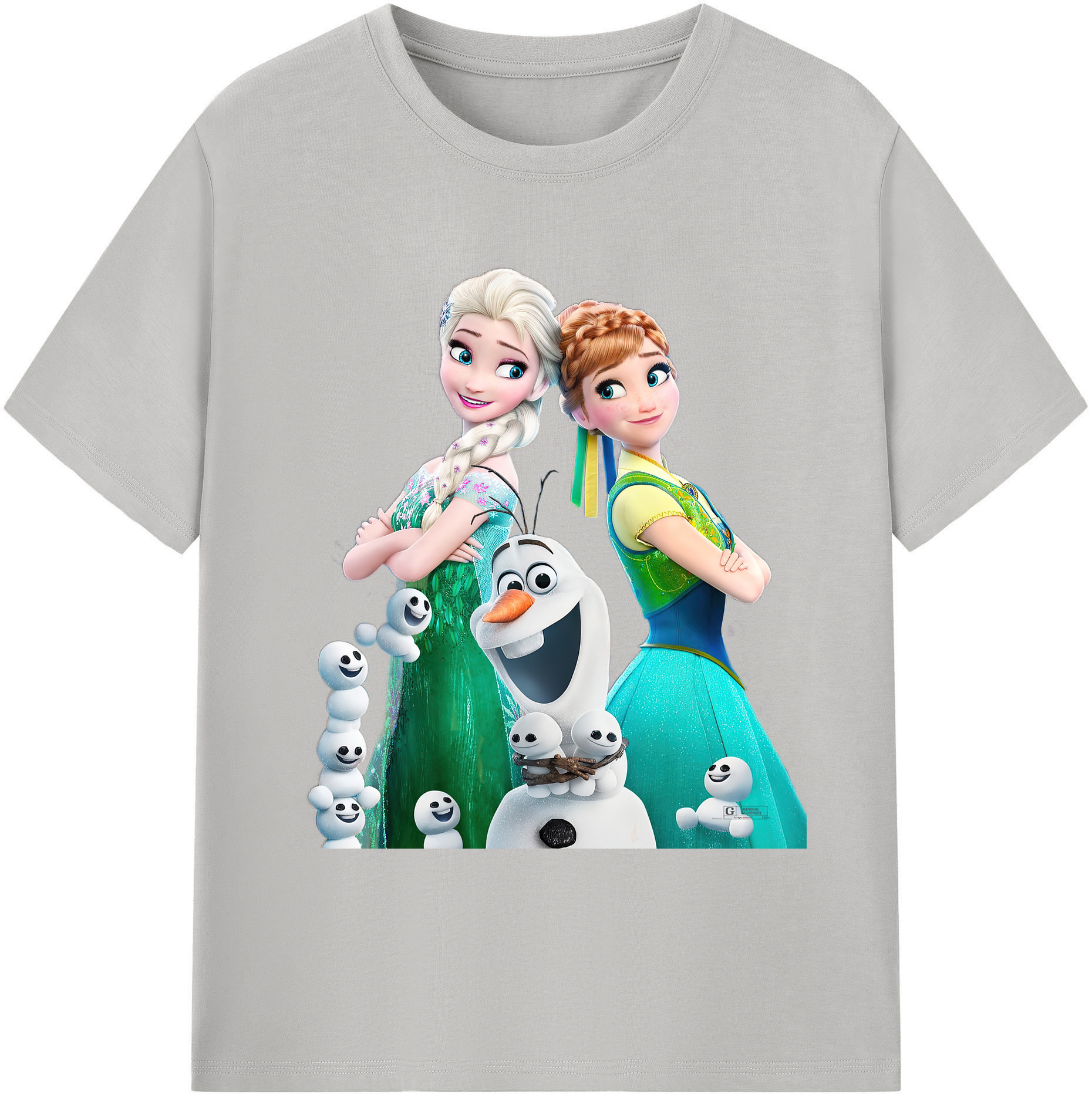 （画像用） アナと雪の女王 アンナ エルサ Frozen Anna Elsa 綿100％ メンズ半袖Tシャツ｜肌触りやわらか＆通気性
